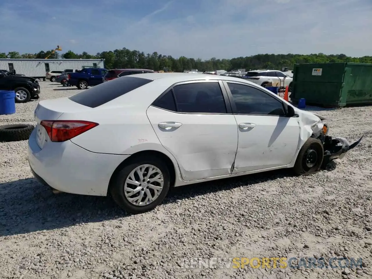 3 fotografías del automóvil dañado 5YFBURHEXKP909700 TOYOTA COROLLA 2019