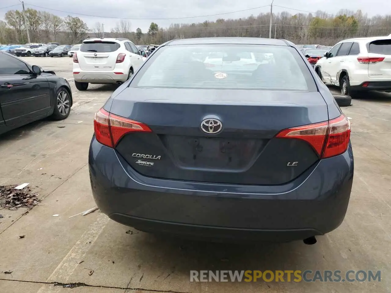 6 fotografías del automóvil dañado 5YFBURHEXKP912337 TOYOTA COROLLA 2019