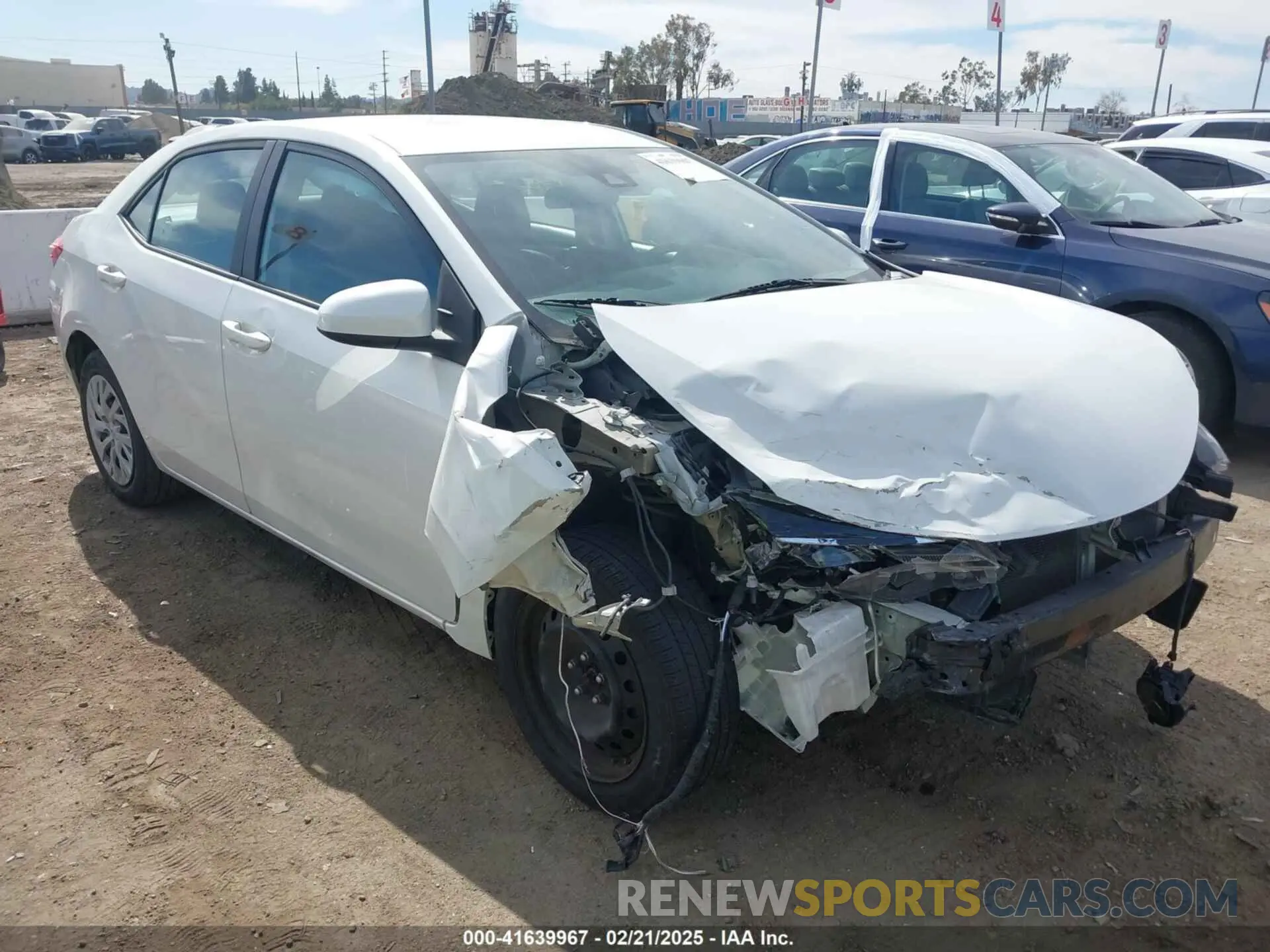 1 fotografías del automóvil dañado 5YFBURHEXKP921314 TOYOTA COROLLA 2019