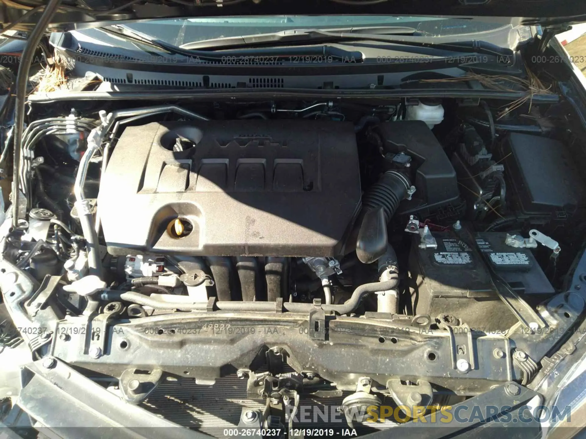 10 fotografías del automóvil dañado 5YFBURHEXKP925086 TOYOTA COROLLA 2019