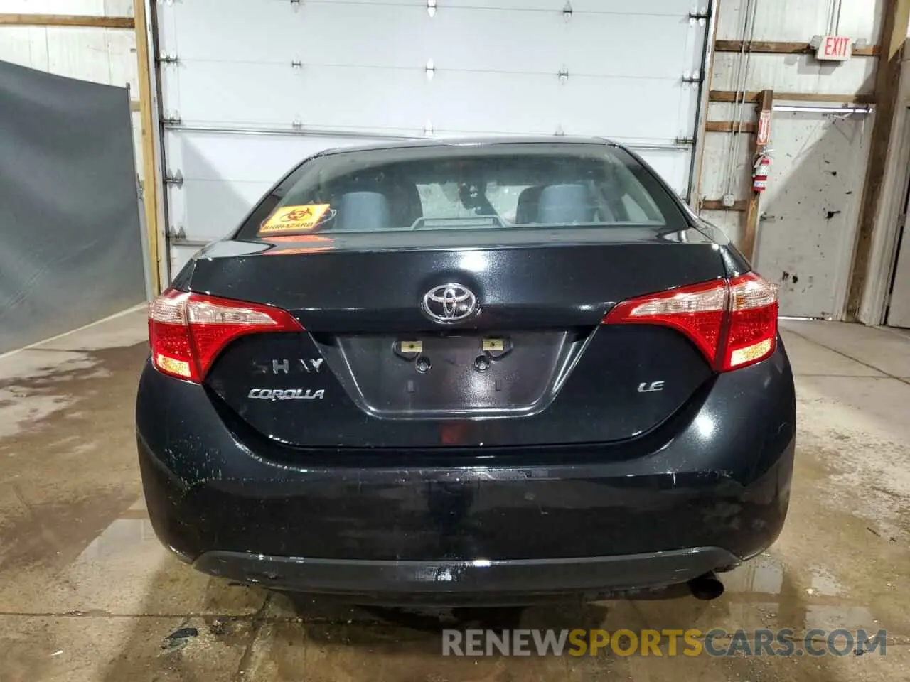 6 fotografías del automóvil dañado 5YFBURHEXKP928618 TOYOTA COROLLA 2019