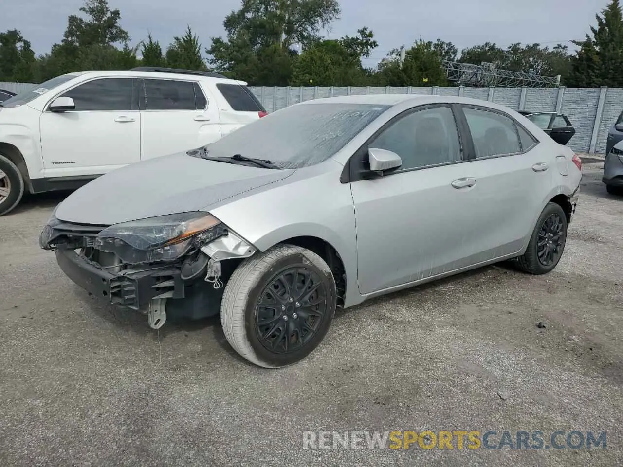 1 fotografías del automóvil dañado 5YFBURHEXKP933754 TOYOTA COROLLA 2019