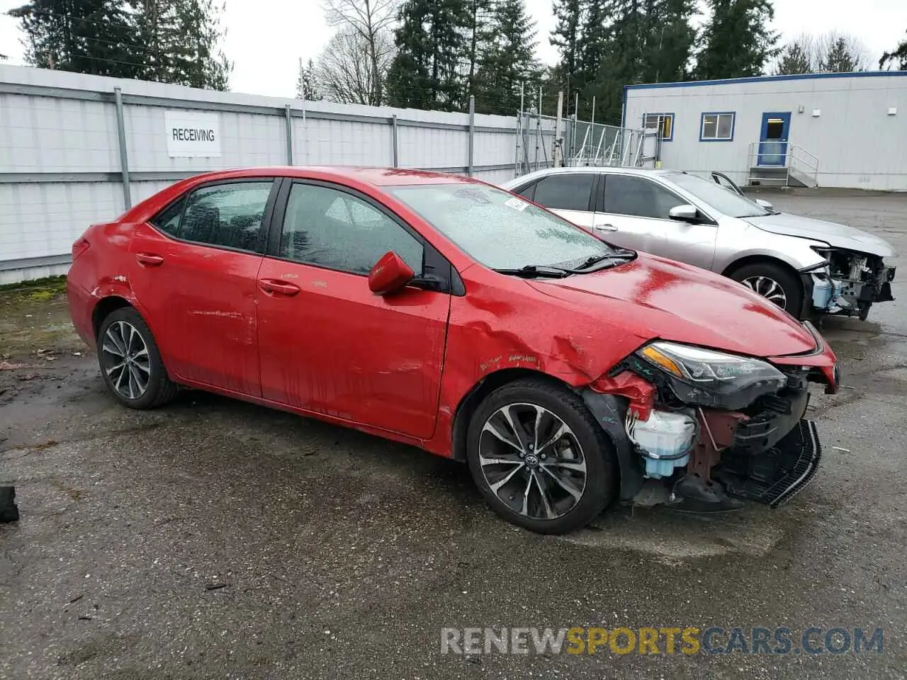 4 fotografías del automóvil dañado 5YFBURHEXKP934211 TOYOTA COROLLA 2019
