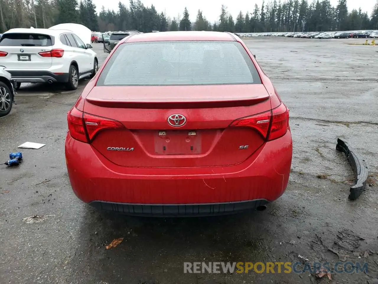 6 fotografías del automóvil dañado 5YFBURHEXKP934211 TOYOTA COROLLA 2019