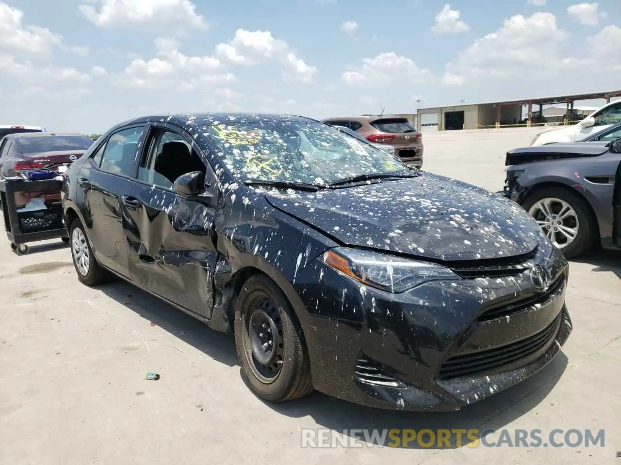 1 fotografías del automóvil dañado 5YFBURHEXKP934791 TOYOTA COROLLA 2019