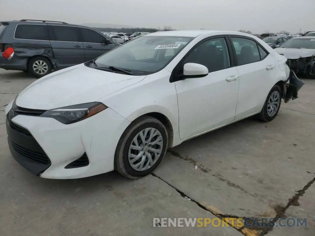1 fotografías del automóvil dañado 5YFBURHEXKP936721 TOYOTA COROLLA 2019