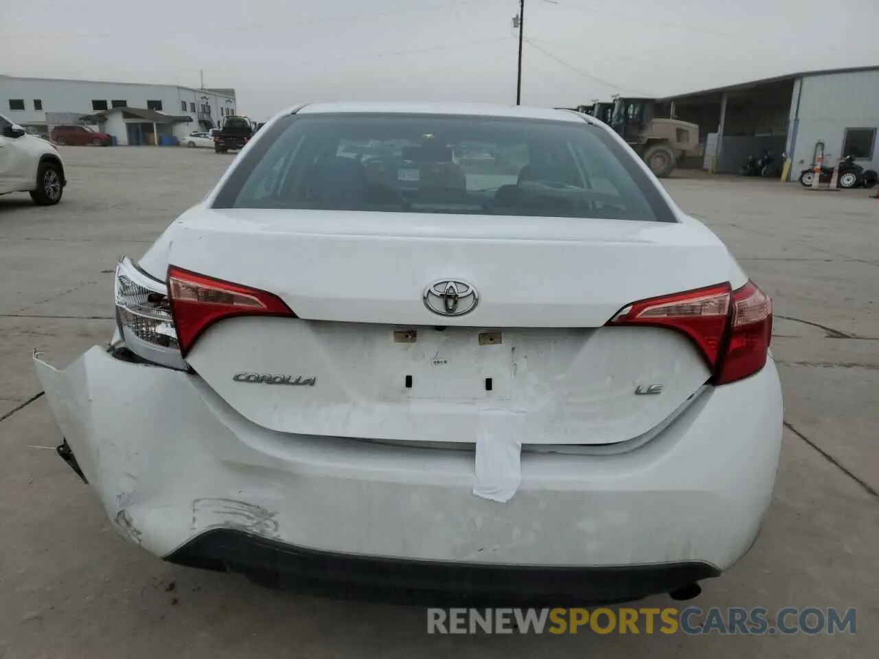 6 fotografías del automóvil dañado 5YFBURHEXKP936721 TOYOTA COROLLA 2019