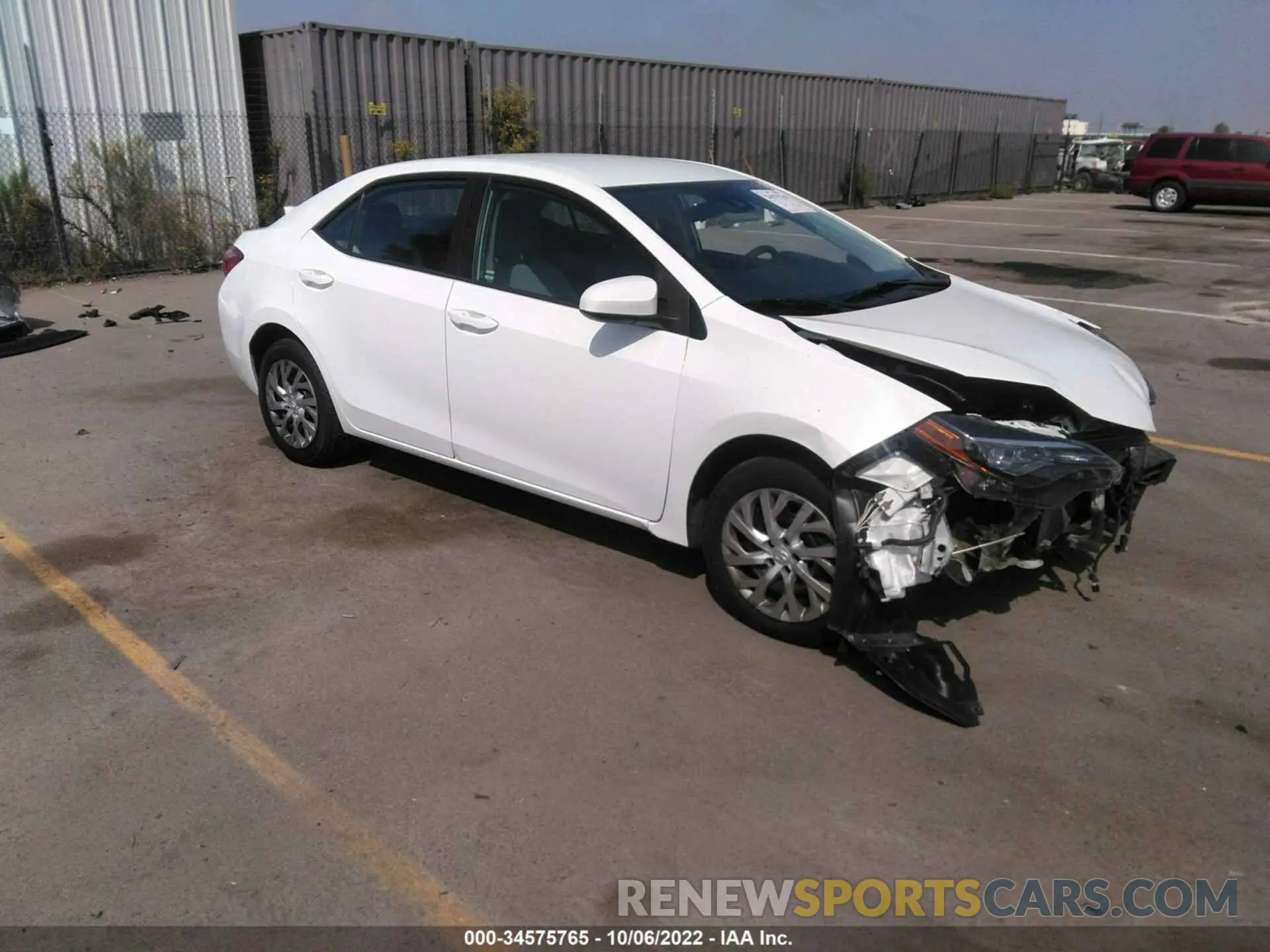 1 fotografías del automóvil dañado 5YFBURHEXKP943703 TOYOTA COROLLA 2019