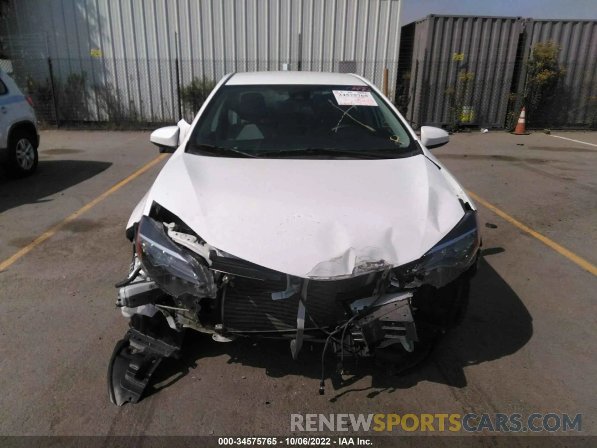 6 fotografías del automóvil dañado 5YFBURHEXKP943703 TOYOTA COROLLA 2019