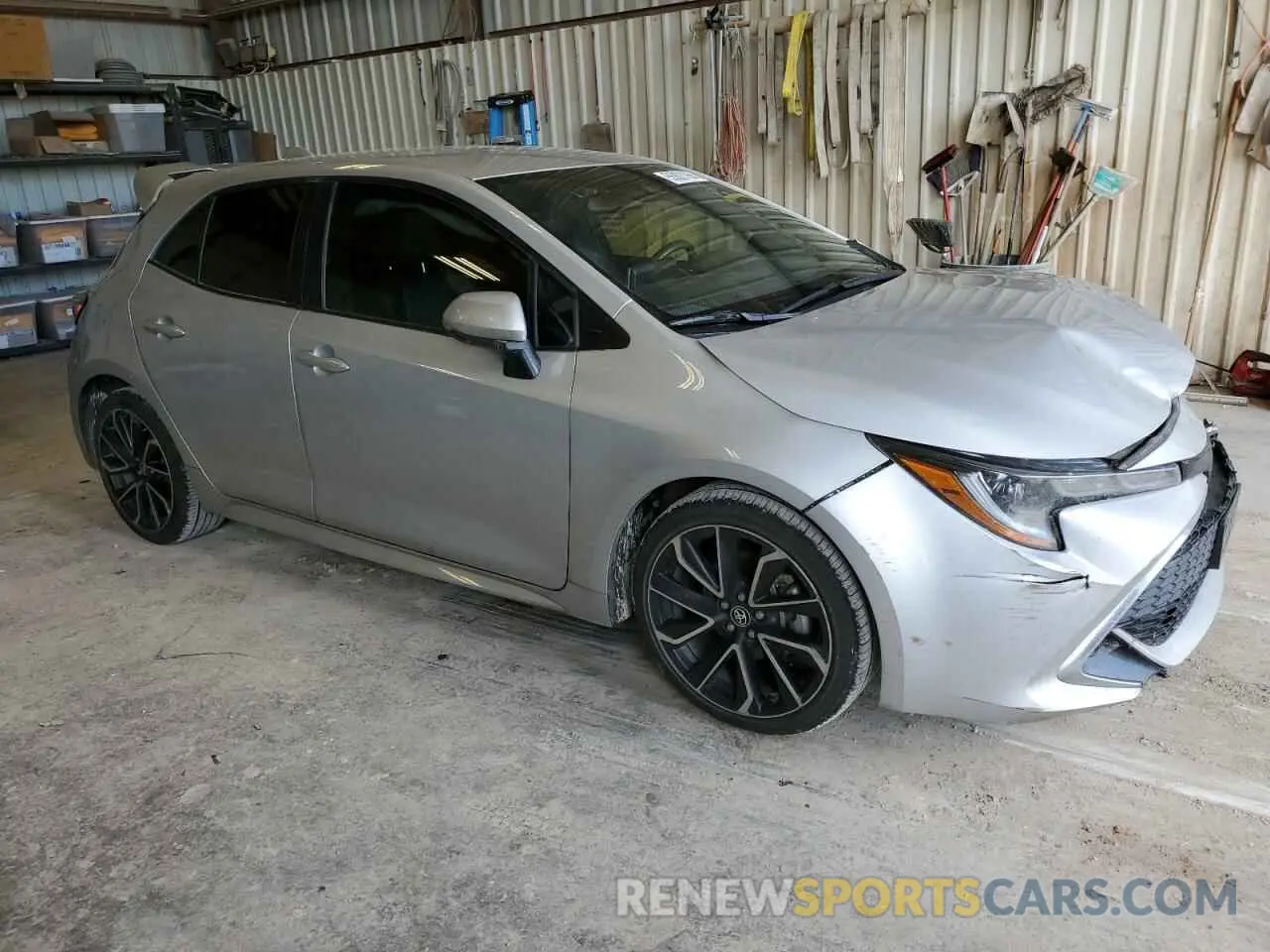 4 fotografías del automóvil dañado JTNK4RBE0K3020112 TOYOTA COROLLA 2019