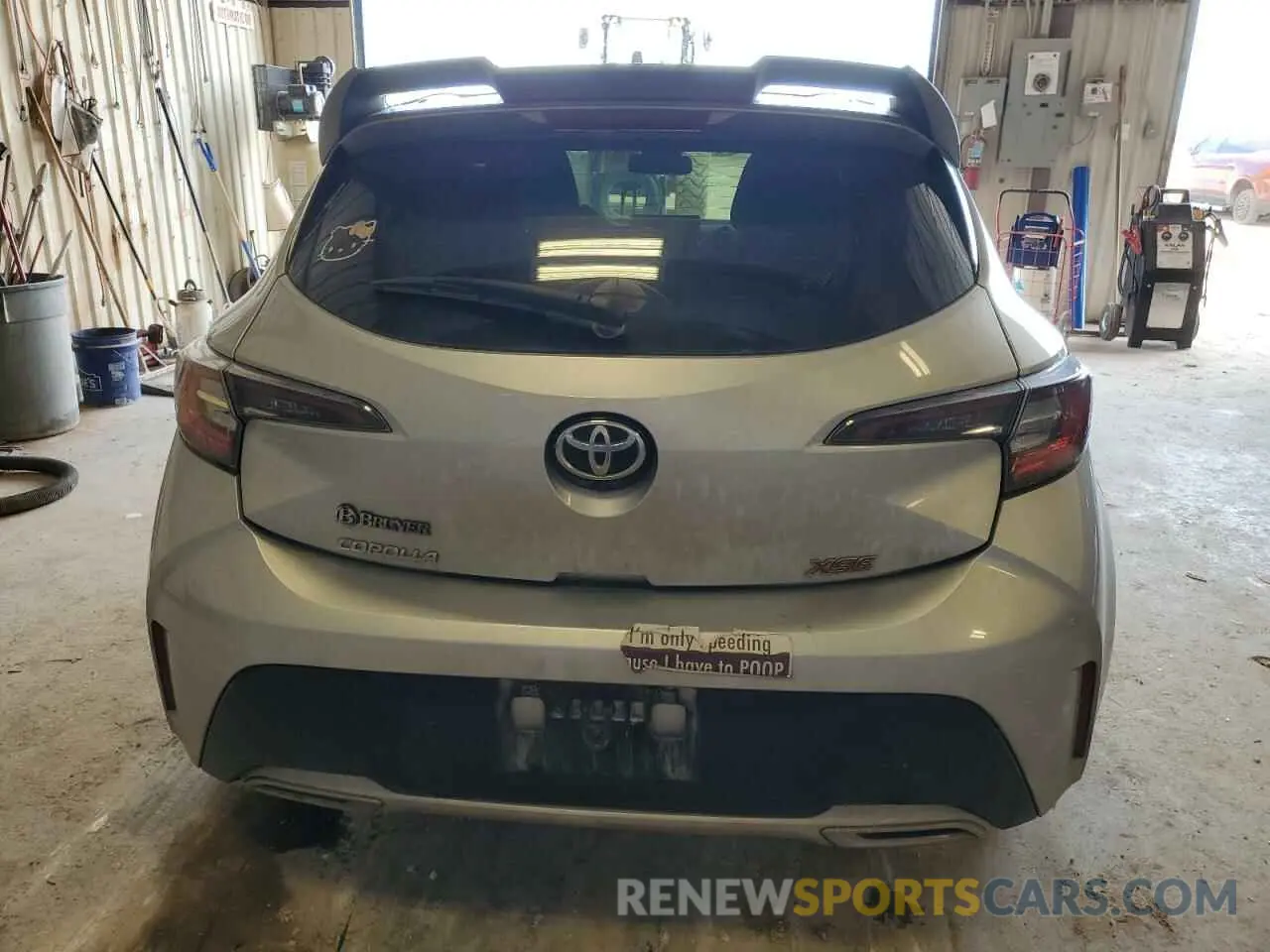 6 fotografías del automóvil dañado JTNK4RBE0K3020112 TOYOTA COROLLA 2019