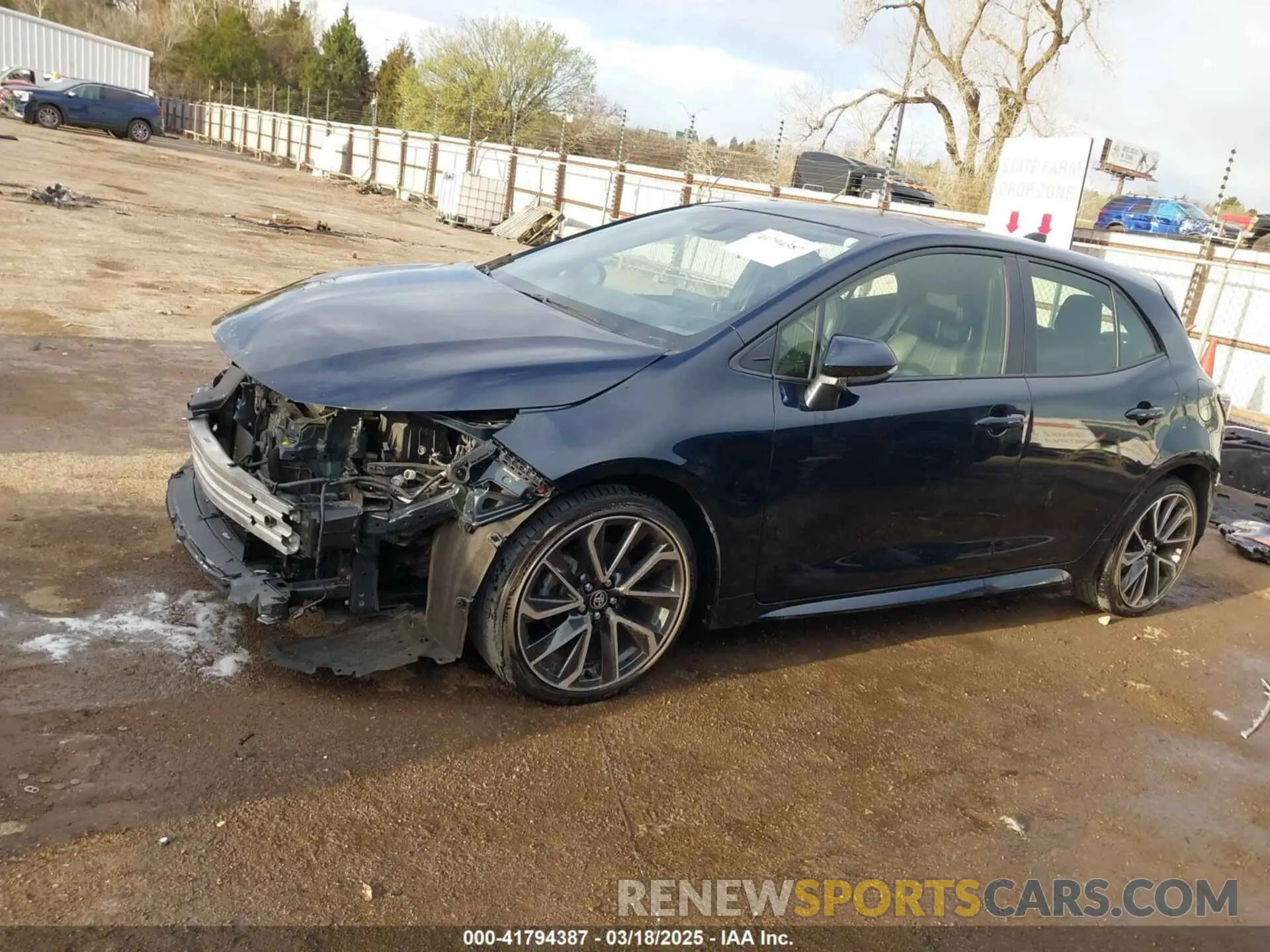 15 fotografías del automóvil dañado JTNK4RBE0K3020711 TOYOTA COROLLA 2019