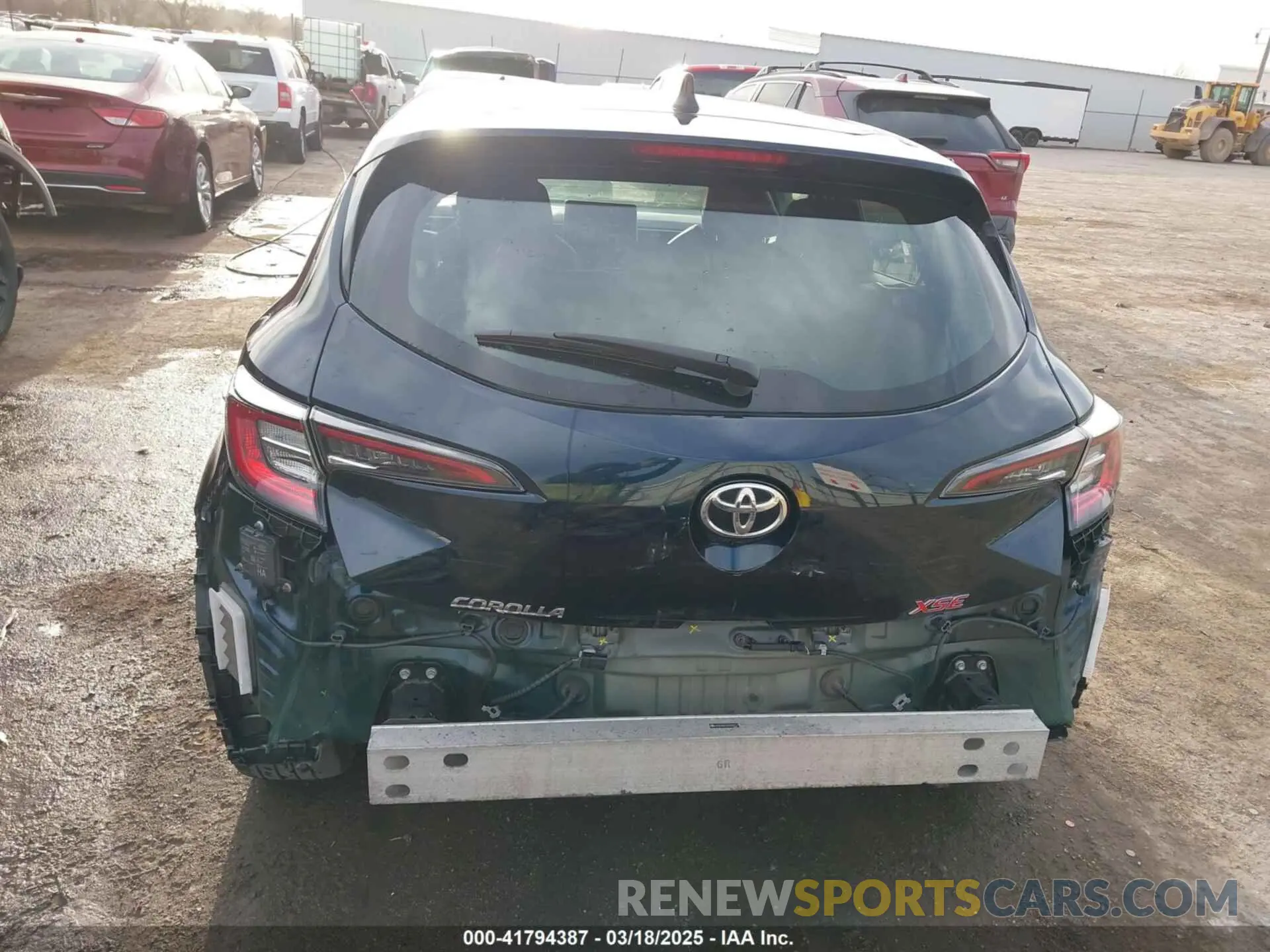17 fotografías del automóvil dañado JTNK4RBE0K3020711 TOYOTA COROLLA 2019