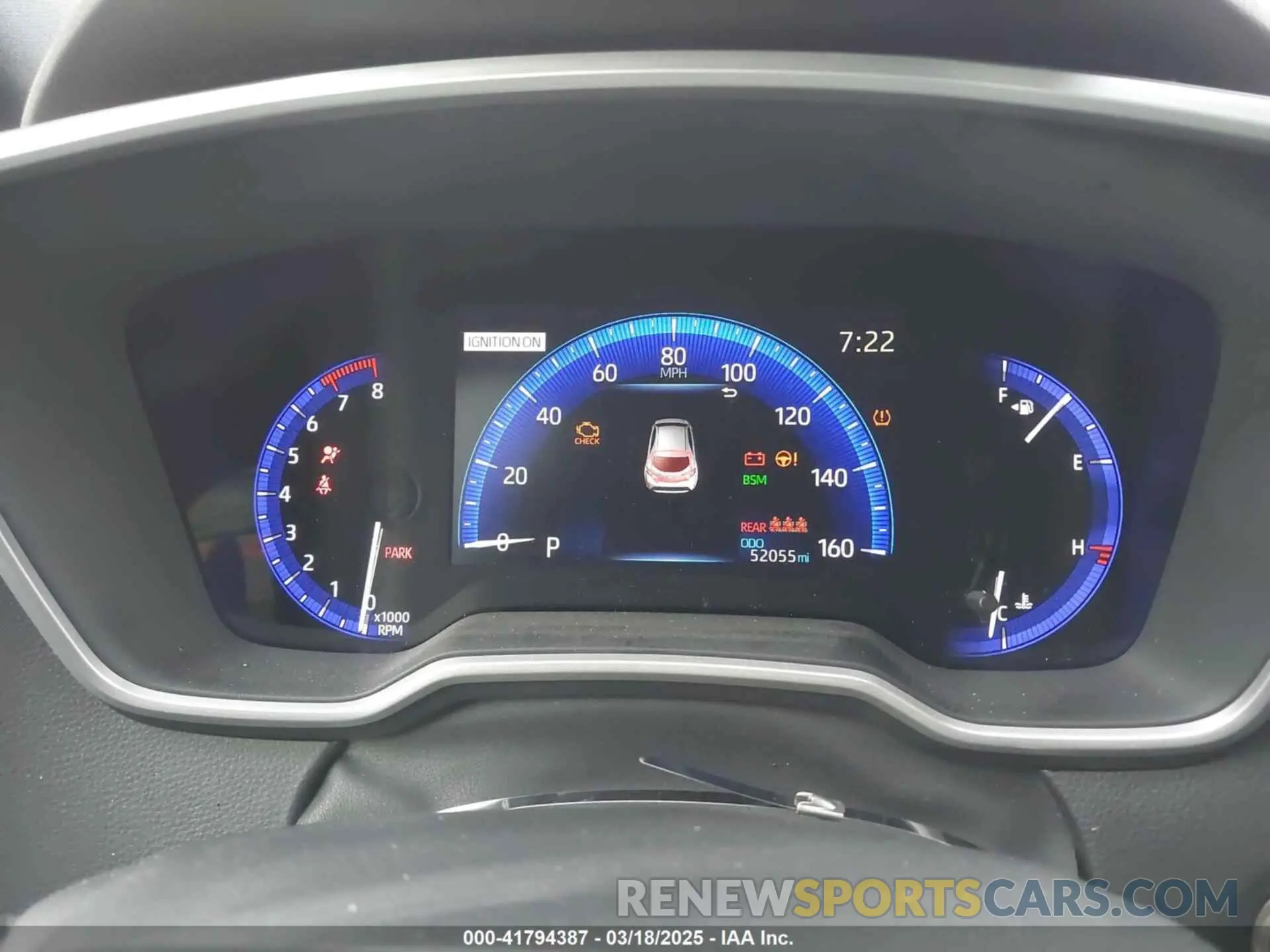 7 fotografías del automóvil dañado JTNK4RBE0K3020711 TOYOTA COROLLA 2019