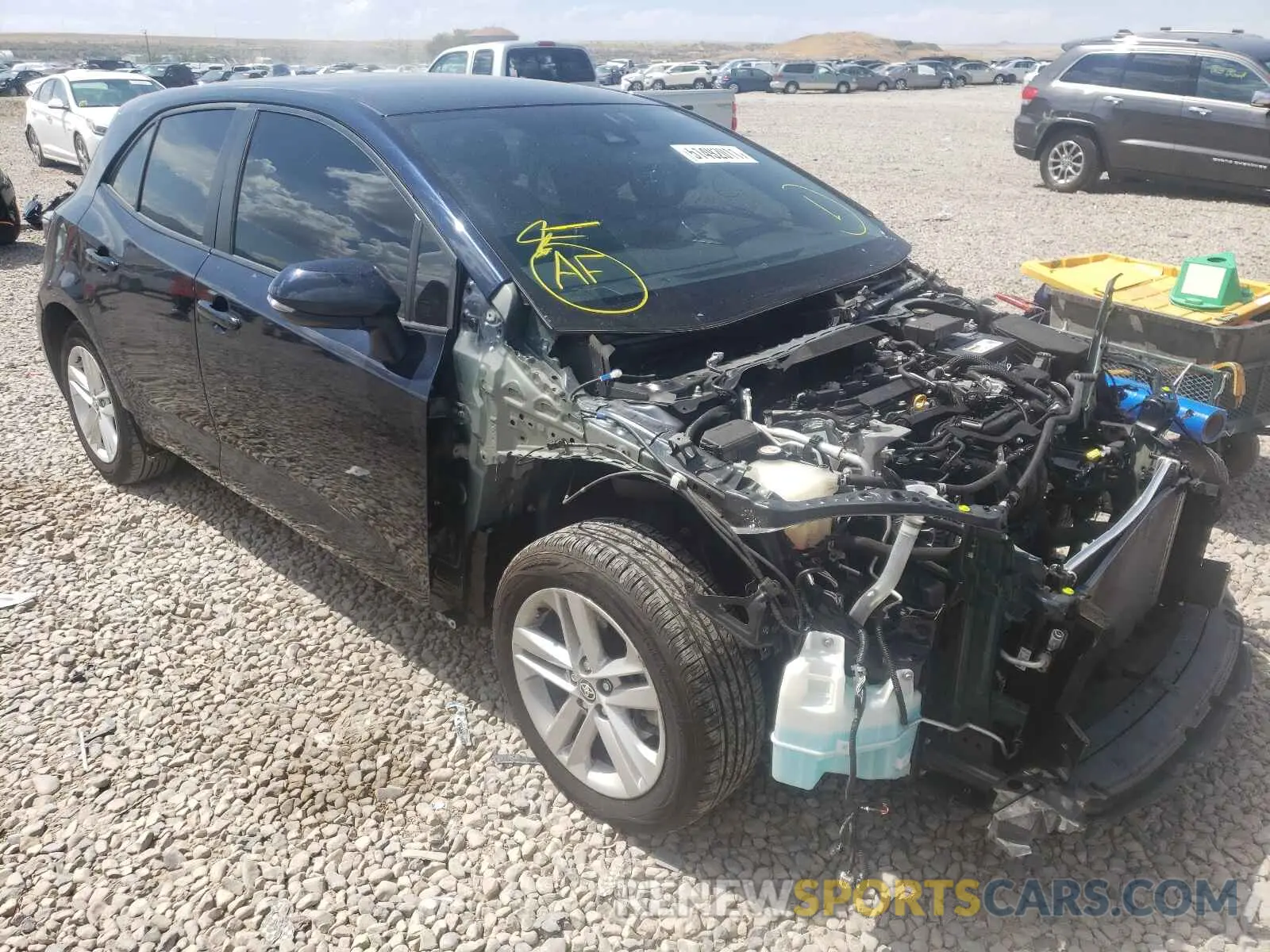 1 fotografías del automóvil dañado JTNK4RBE0K3026847 TOYOTA COROLLA 2019