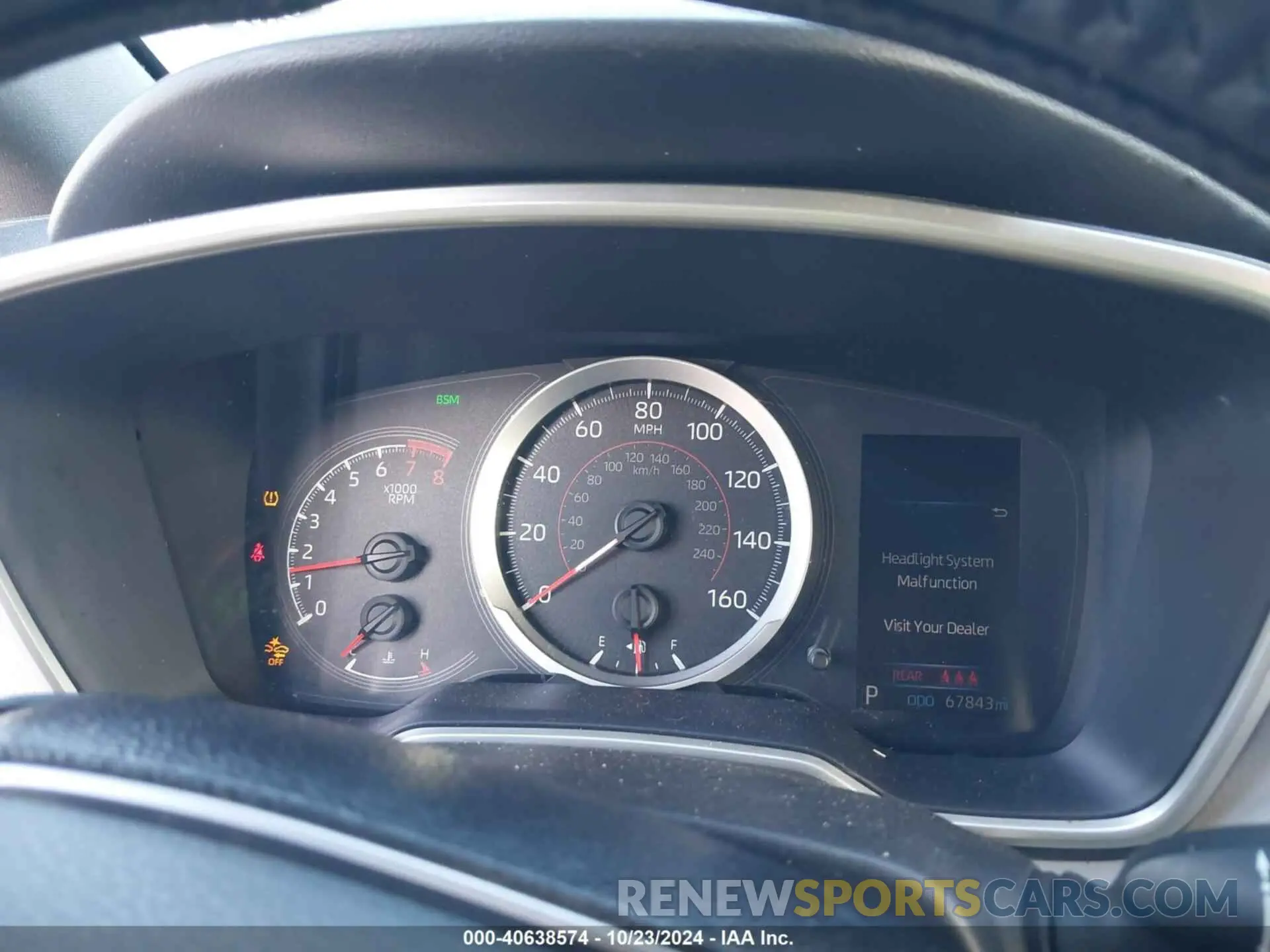 16 fotografías del automóvil dañado JTNK4RBE0K3045785 TOYOTA COROLLA 2019