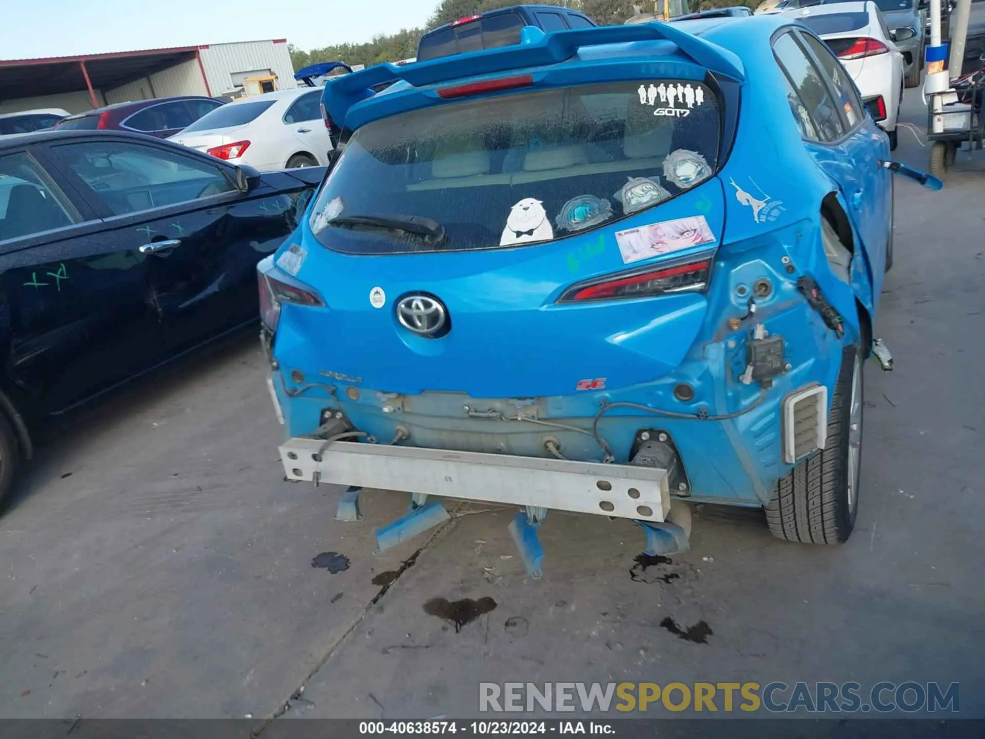 18 fotografías del automóvil dañado JTNK4RBE0K3045785 TOYOTA COROLLA 2019