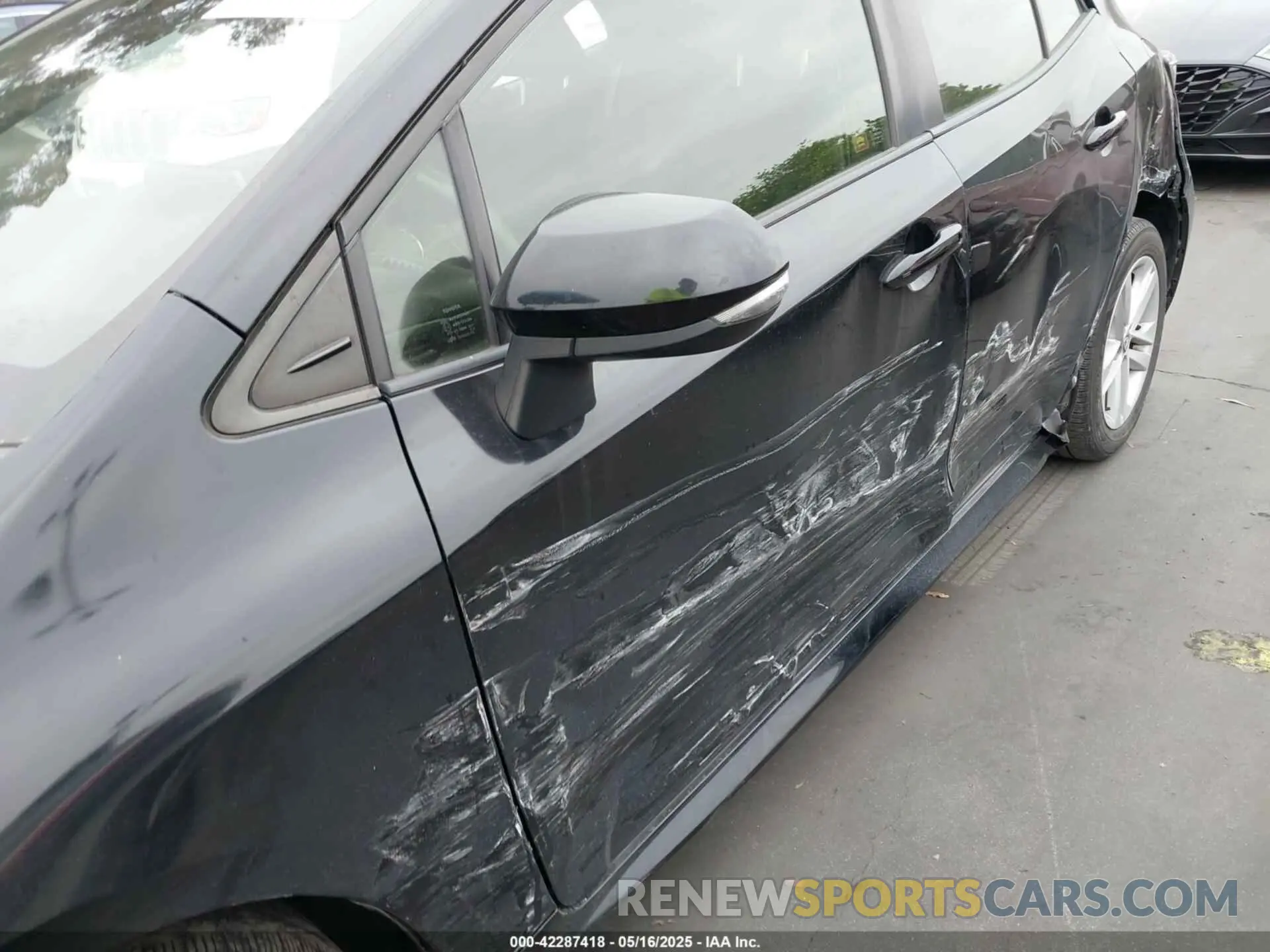 6 fotografías del automóvil dañado JTNK4RBE0K3062344 TOYOTA COROLLA 2019
