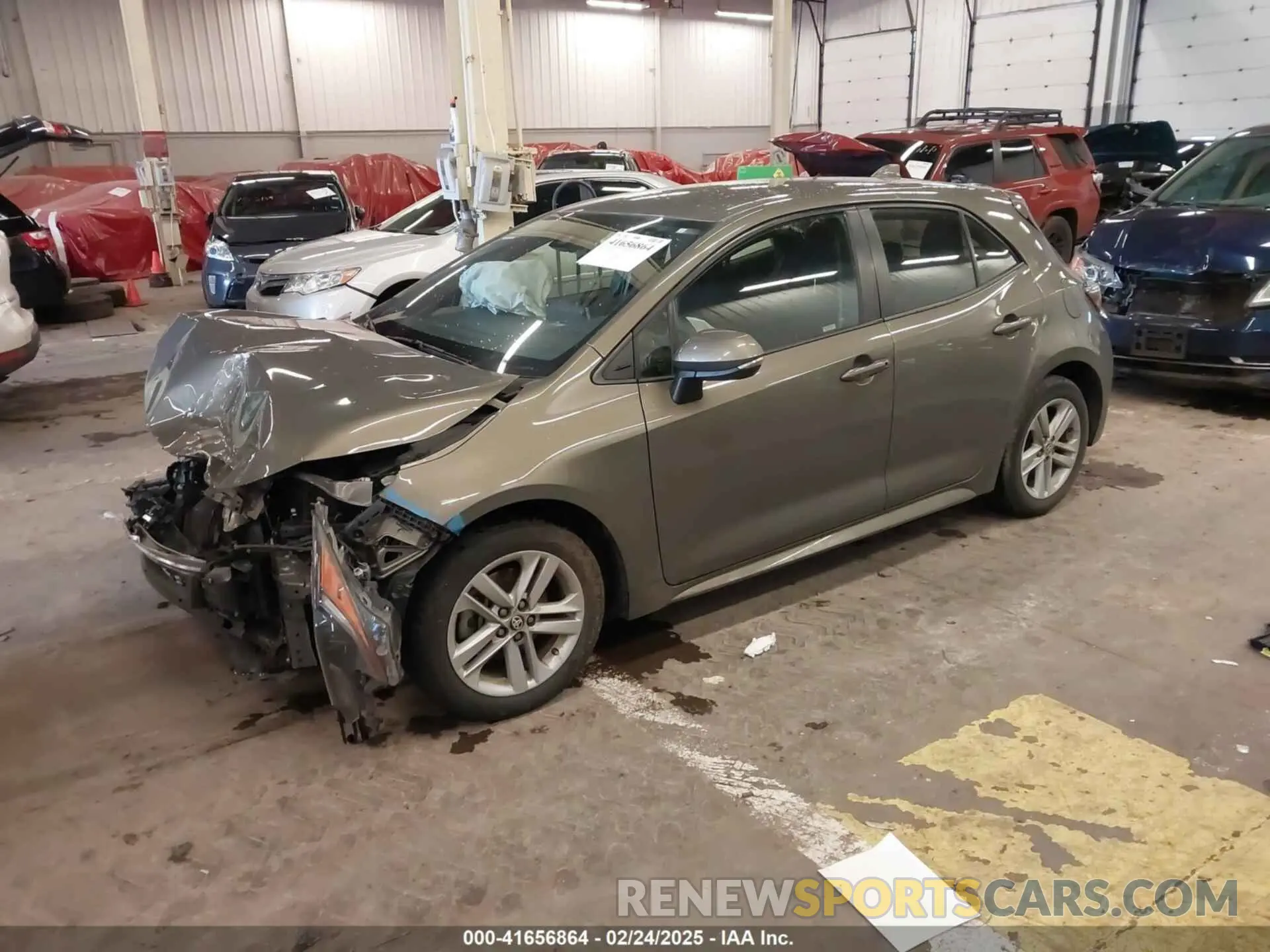2 fotografías del automóvil dañado JTNK4RBE1K3011063 TOYOTA COROLLA 2019