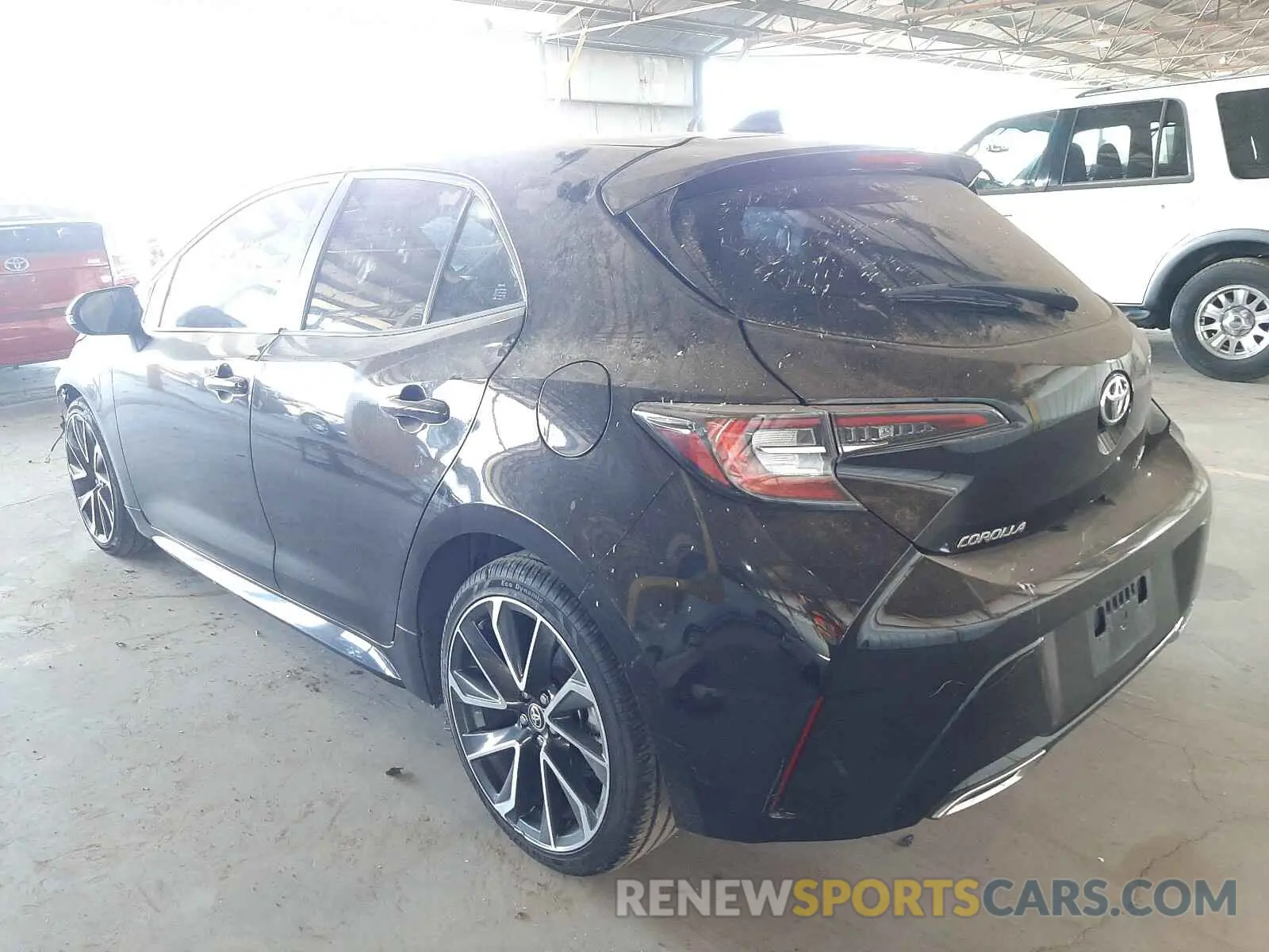 3 fotografías del automóvil dañado JTNK4RBE1K3027201 TOYOTA COROLLA 2019