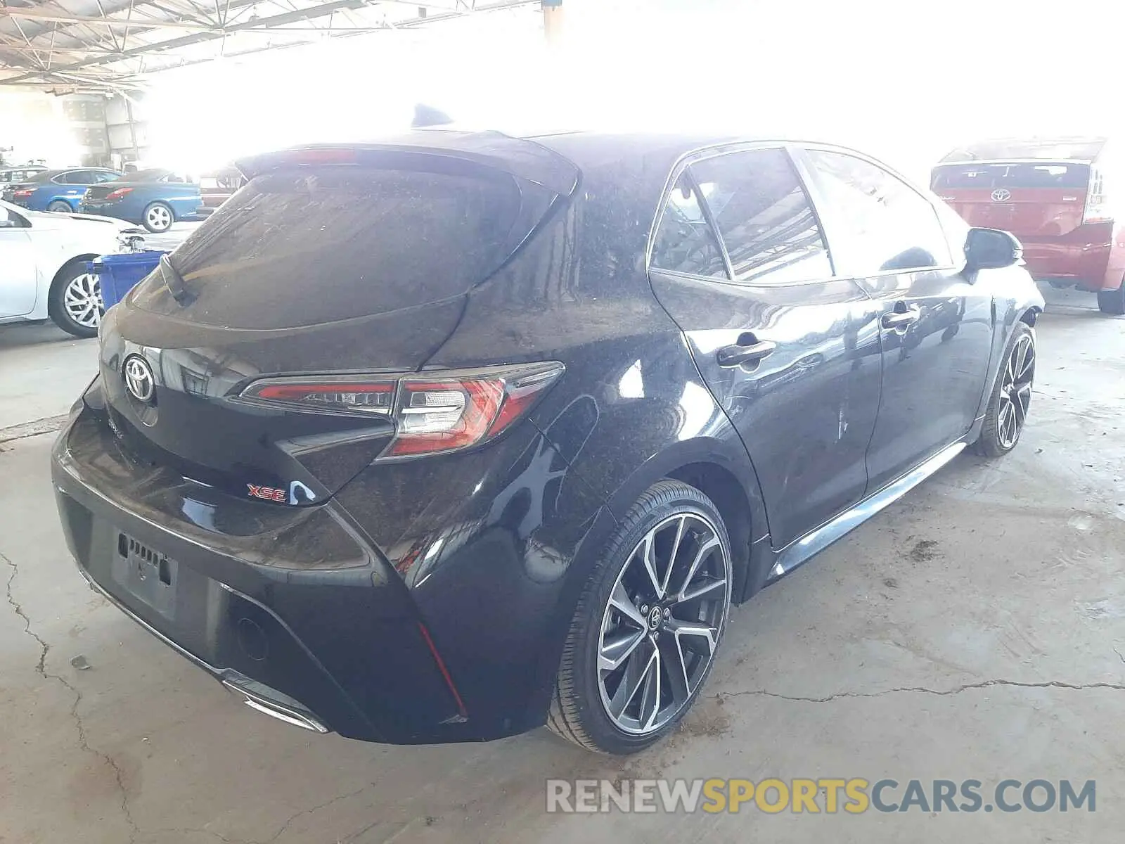 4 fotografías del automóvil dañado JTNK4RBE1K3027201 TOYOTA COROLLA 2019