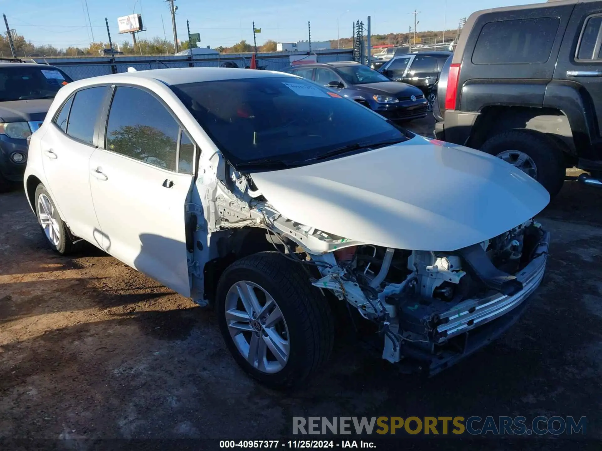 1 fotografías del automóvil dañado JTNK4RBE1K3035606 TOYOTA COROLLA 2019