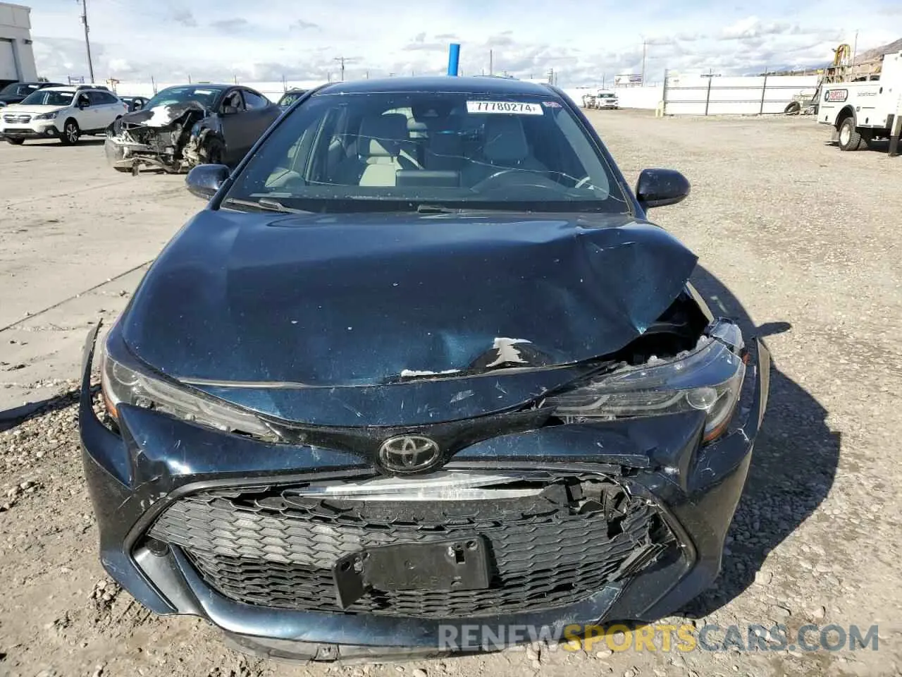 5 fotografías del automóvil dañado JTNK4RBE1K3039297 TOYOTA COROLLA 2019