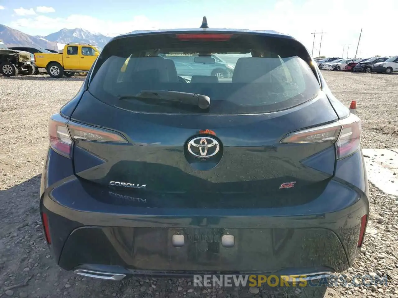6 fotografías del automóvil dañado JTNK4RBE1K3039297 TOYOTA COROLLA 2019