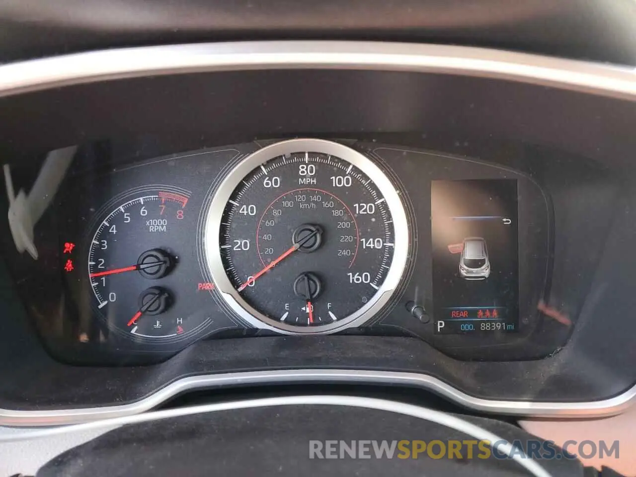 9 fotografías del automóvil dañado JTNK4RBE1K3039297 TOYOTA COROLLA 2019