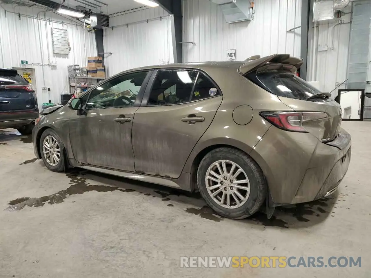 2 fotografías del automóvil dañado JTNK4RBE1K3064121 TOYOTA COROLLA 2019