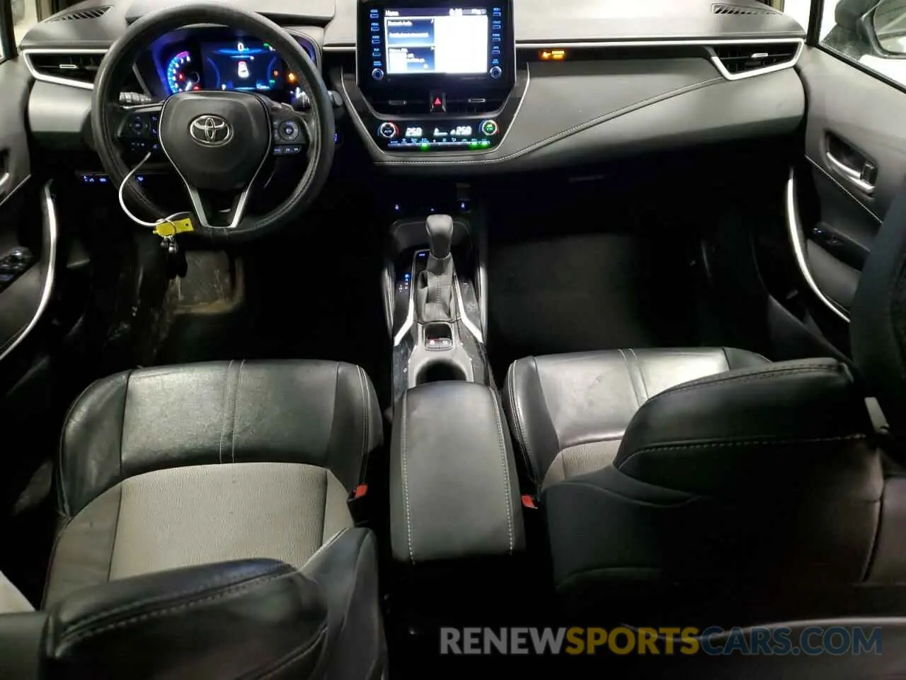 8 fotografías del automóvil dañado JTNK4RBE1K3064121 TOYOTA COROLLA 2019