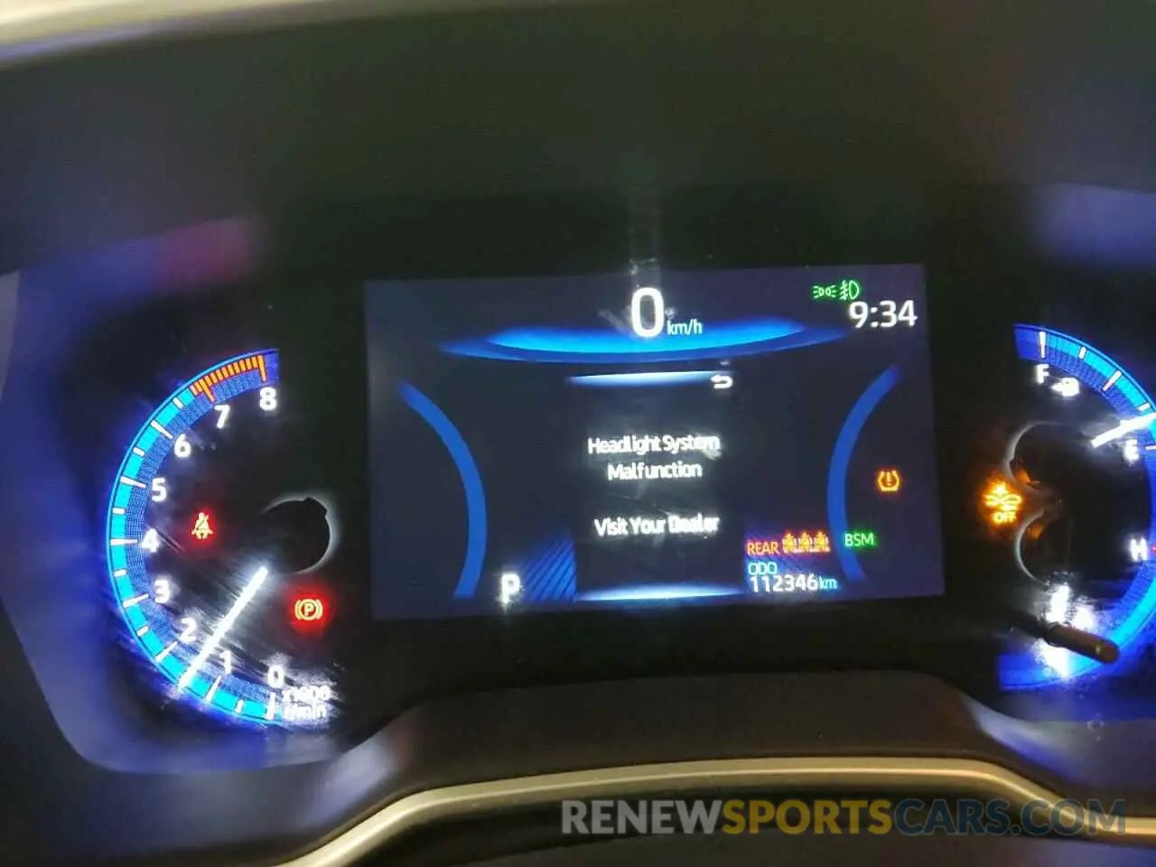9 fotografías del automóvil dañado JTNK4RBE1K3064121 TOYOTA COROLLA 2019