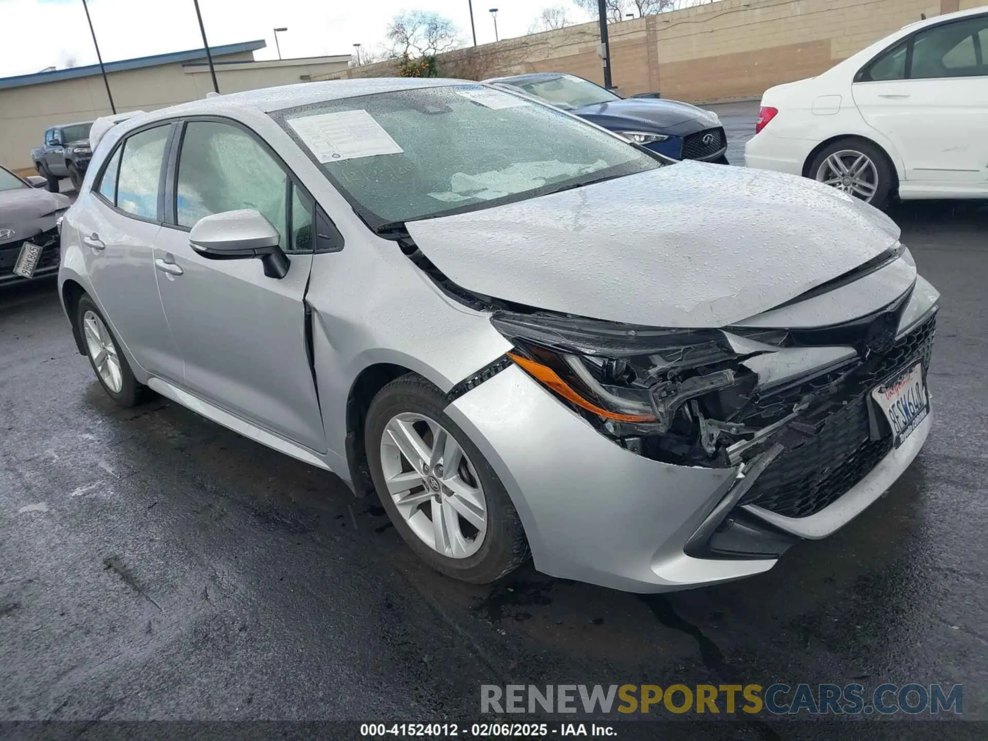 1 fotografías del automóvil dañado JTNK4RBE2K3013338 TOYOTA COROLLA 2019