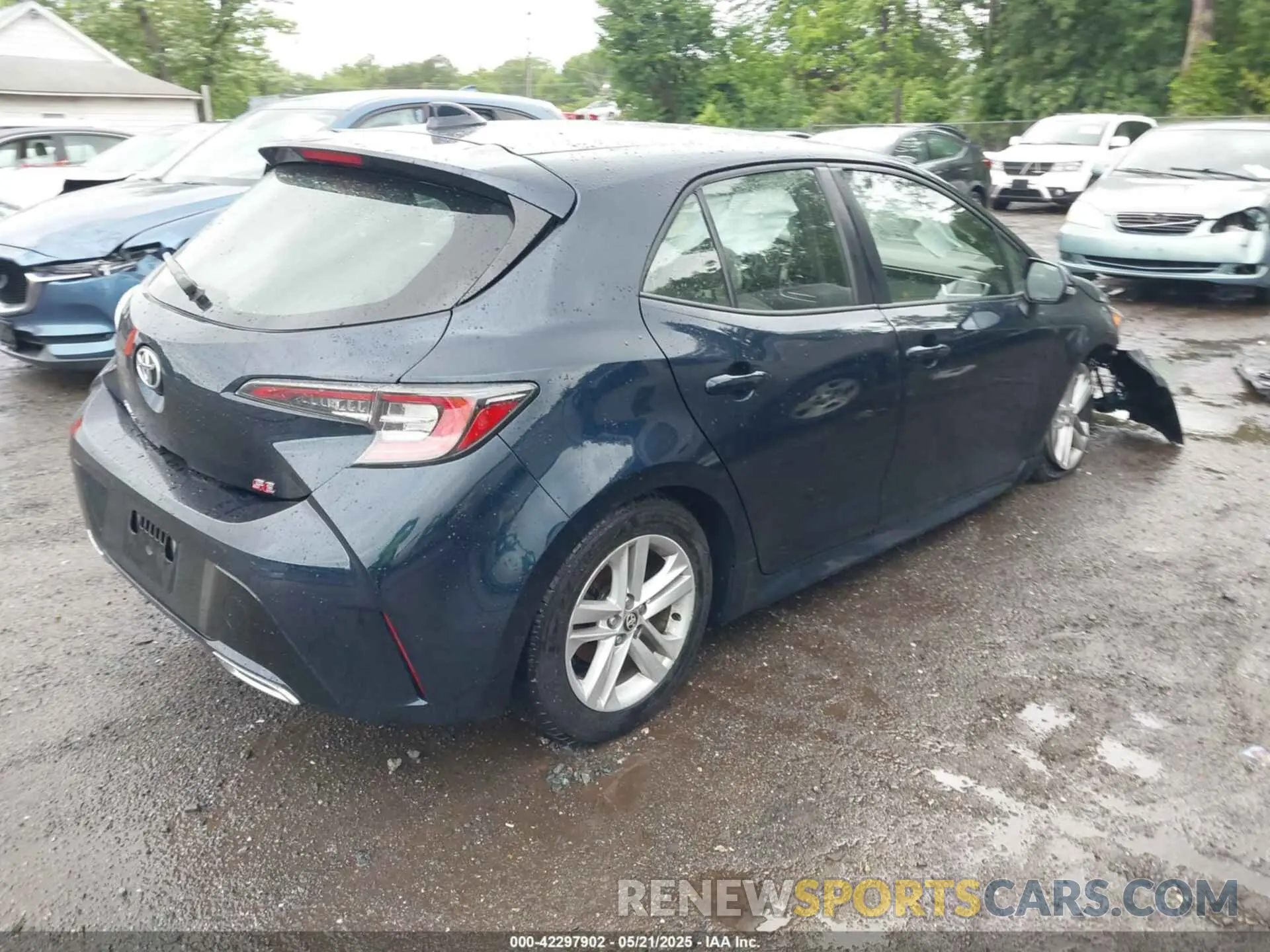 4 fotografías del automóvil dañado JTNK4RBE2K3049966 TOYOTA COROLLA 2019