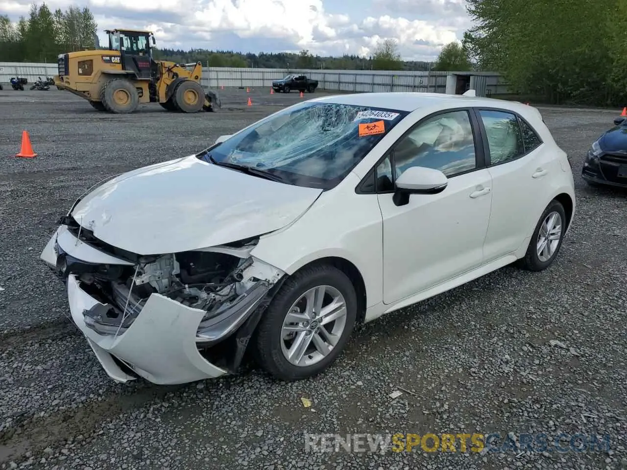 1 fotografías del automóvil dañado JTNK4RBE2K3053158 TOYOTA COROLLA 2019