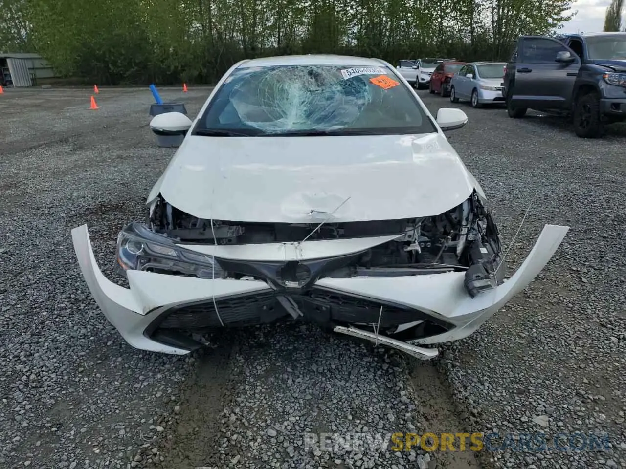 5 fotografías del automóvil dañado JTNK4RBE2K3053158 TOYOTA COROLLA 2019