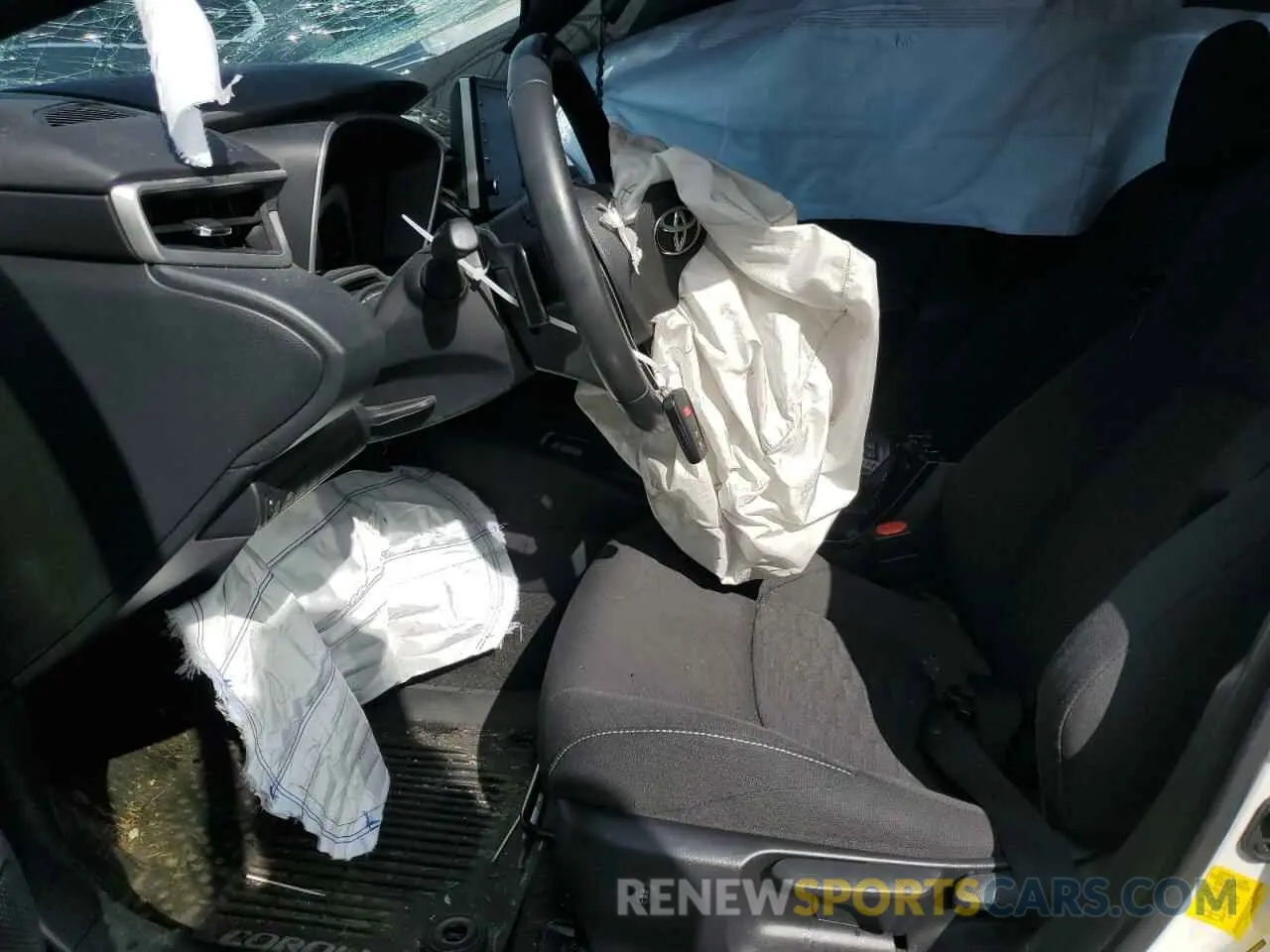 7 fotografías del automóvil dañado JTNK4RBE2K3053158 TOYOTA COROLLA 2019