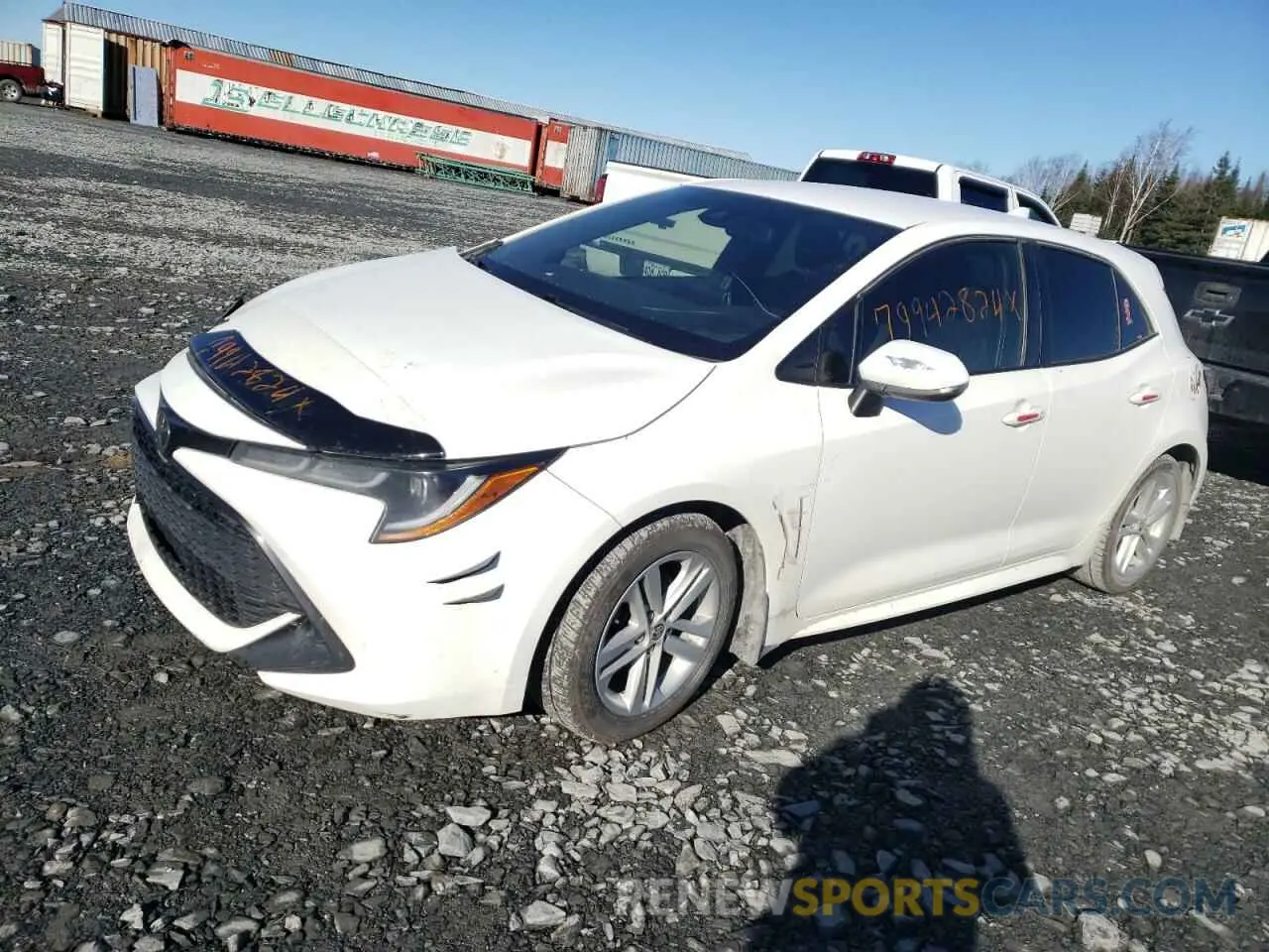 1 fotografías del automóvil dañado JTNK4RBE2K3059722 TOYOTA COROLLA 2019