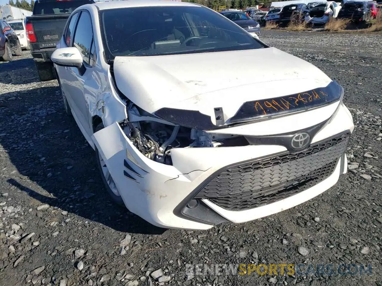 12 fotografías del automóvil dañado JTNK4RBE2K3059722 TOYOTA COROLLA 2019