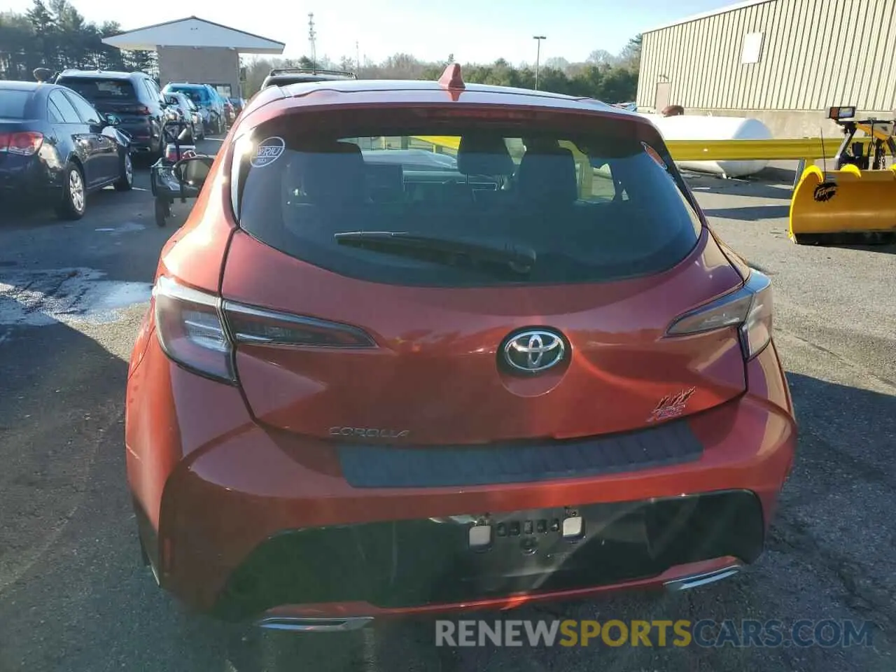 6 fotografías del automóvil dañado JTNK4RBE3K3003885 TOYOTA COROLLA 2019