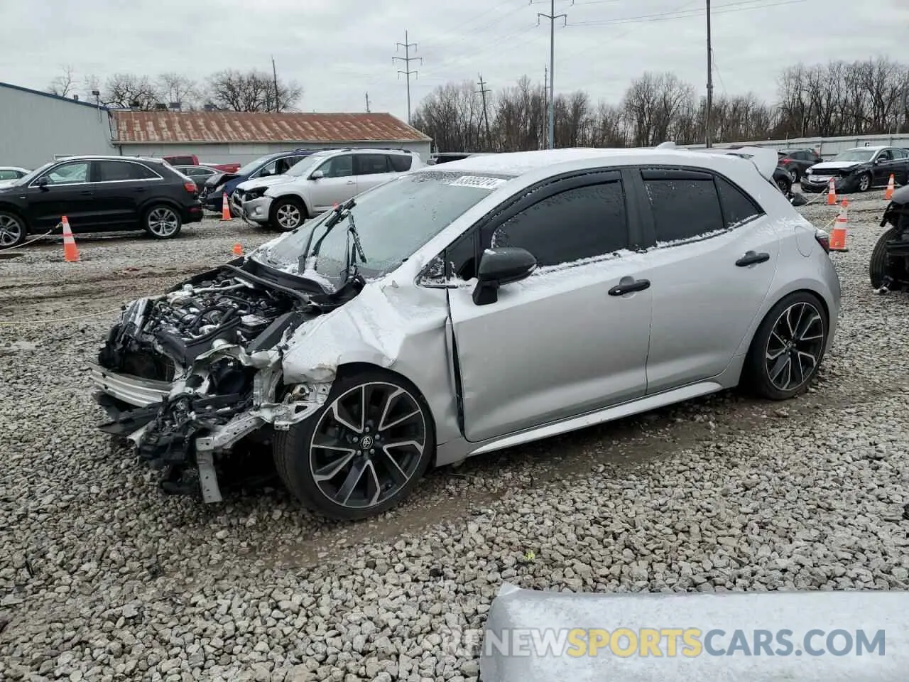 1 fotografías del automóvil dañado JTNK4RBE3K3010545 TOYOTA COROLLA 2019