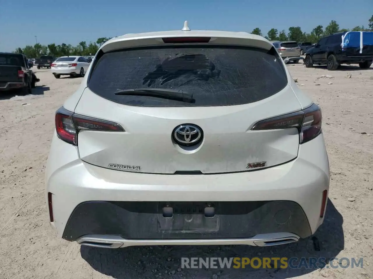 6 fotografías del automóvil dañado JTNK4RBE3K3017642 TOYOTA COROLLA 2019