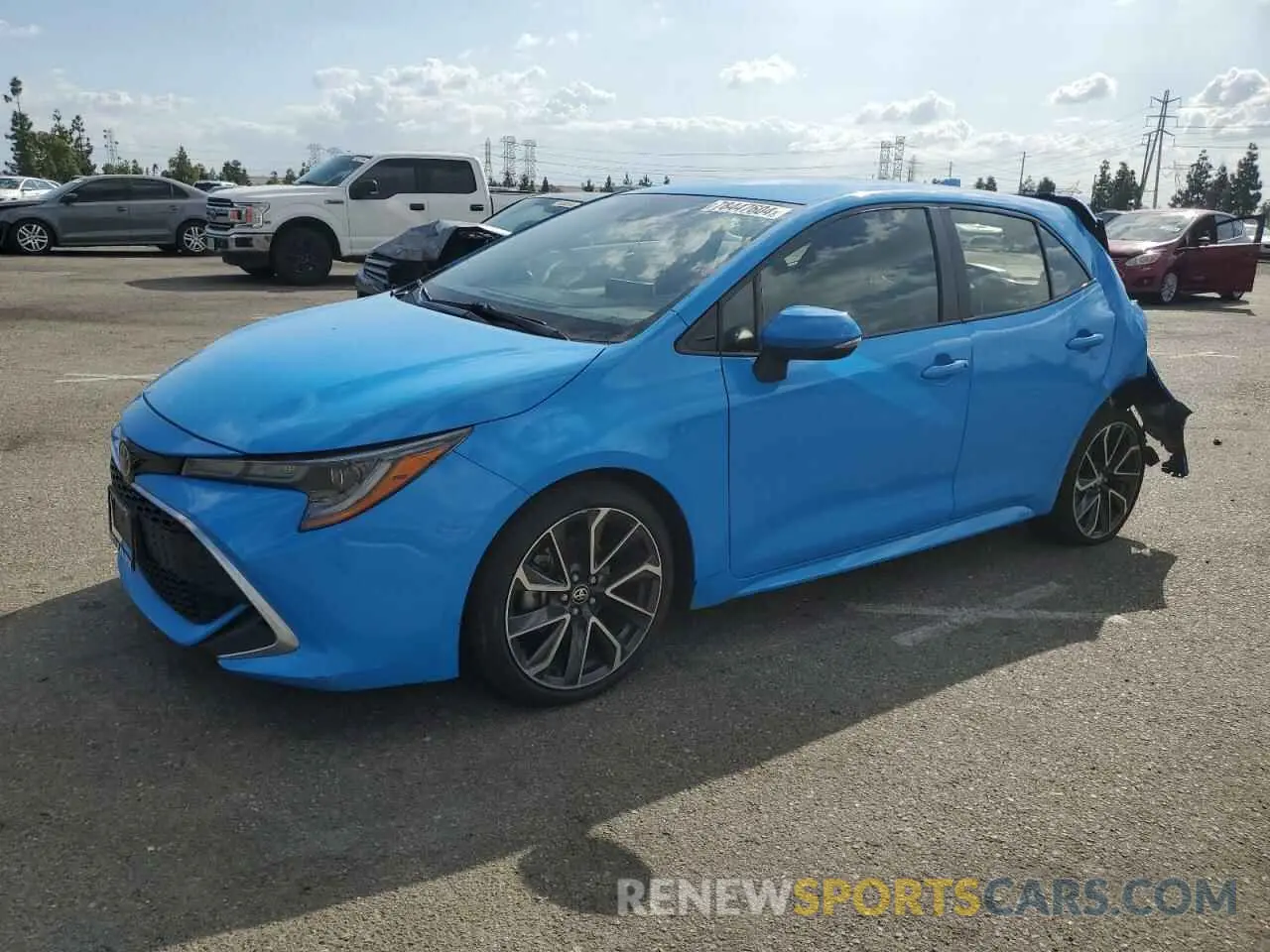 1 fotografías del automóvil dañado JTNK4RBE3K3025188 TOYOTA COROLLA 2019