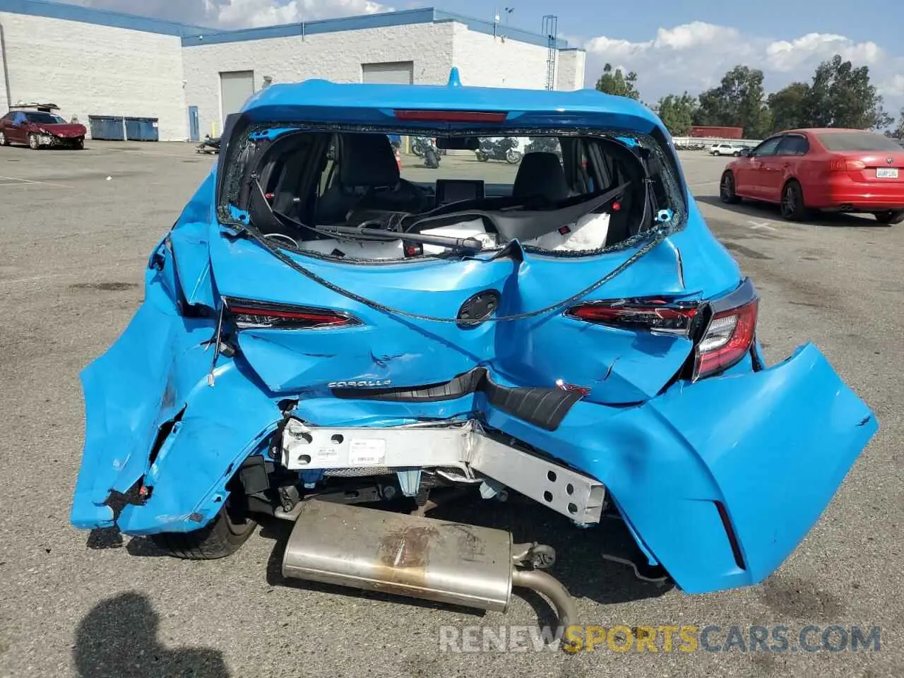 6 fotografías del automóvil dañado JTNK4RBE3K3025188 TOYOTA COROLLA 2019