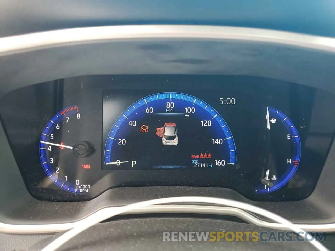 9 fotografías del automóvil dañado JTNK4RBE3K3025188 TOYOTA COROLLA 2019