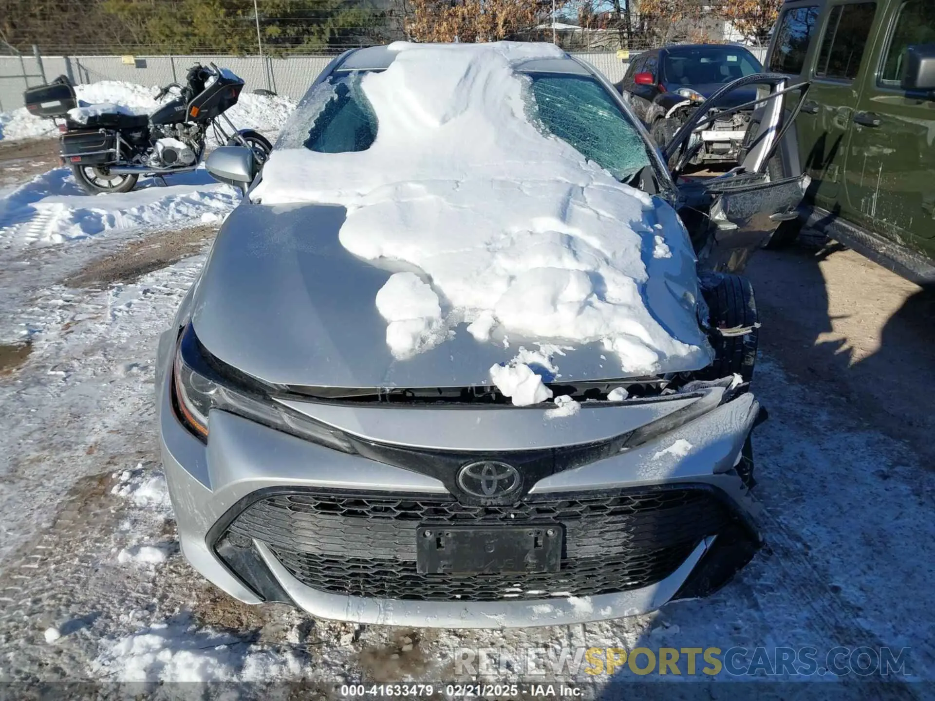 11 fotografías del automóvil dañado JTNK4RBE3K3029225 TOYOTA COROLLA 2019