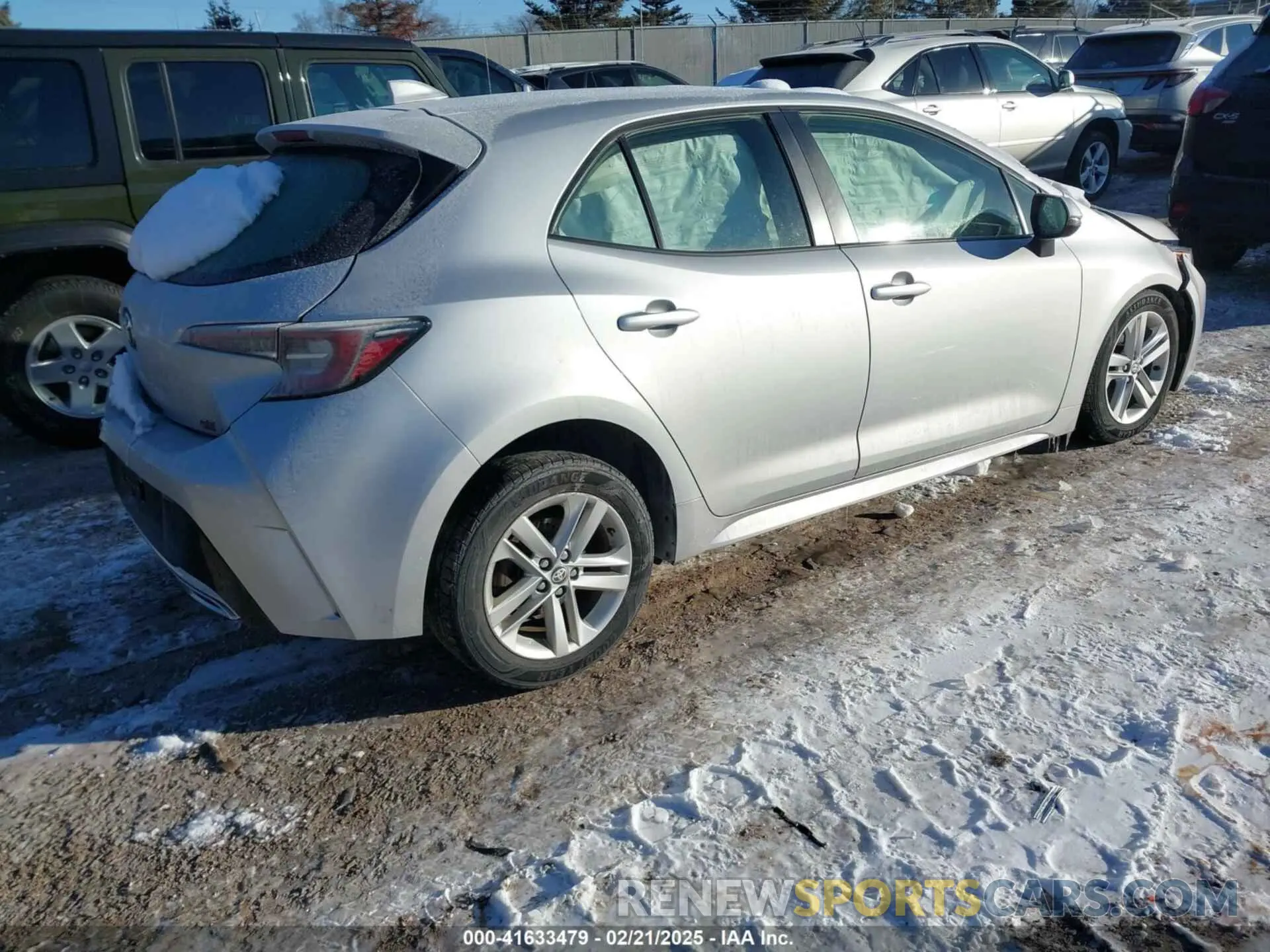 4 fotografías del automóvil dañado JTNK4RBE3K3029225 TOYOTA COROLLA 2019