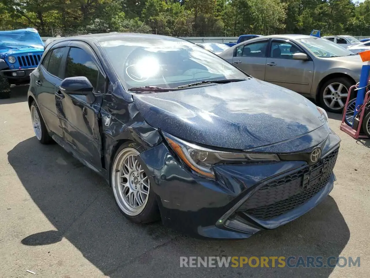 1 fotografías del automóvil dañado JTNK4RBE3K3040340 TOYOTA COROLLA 2019