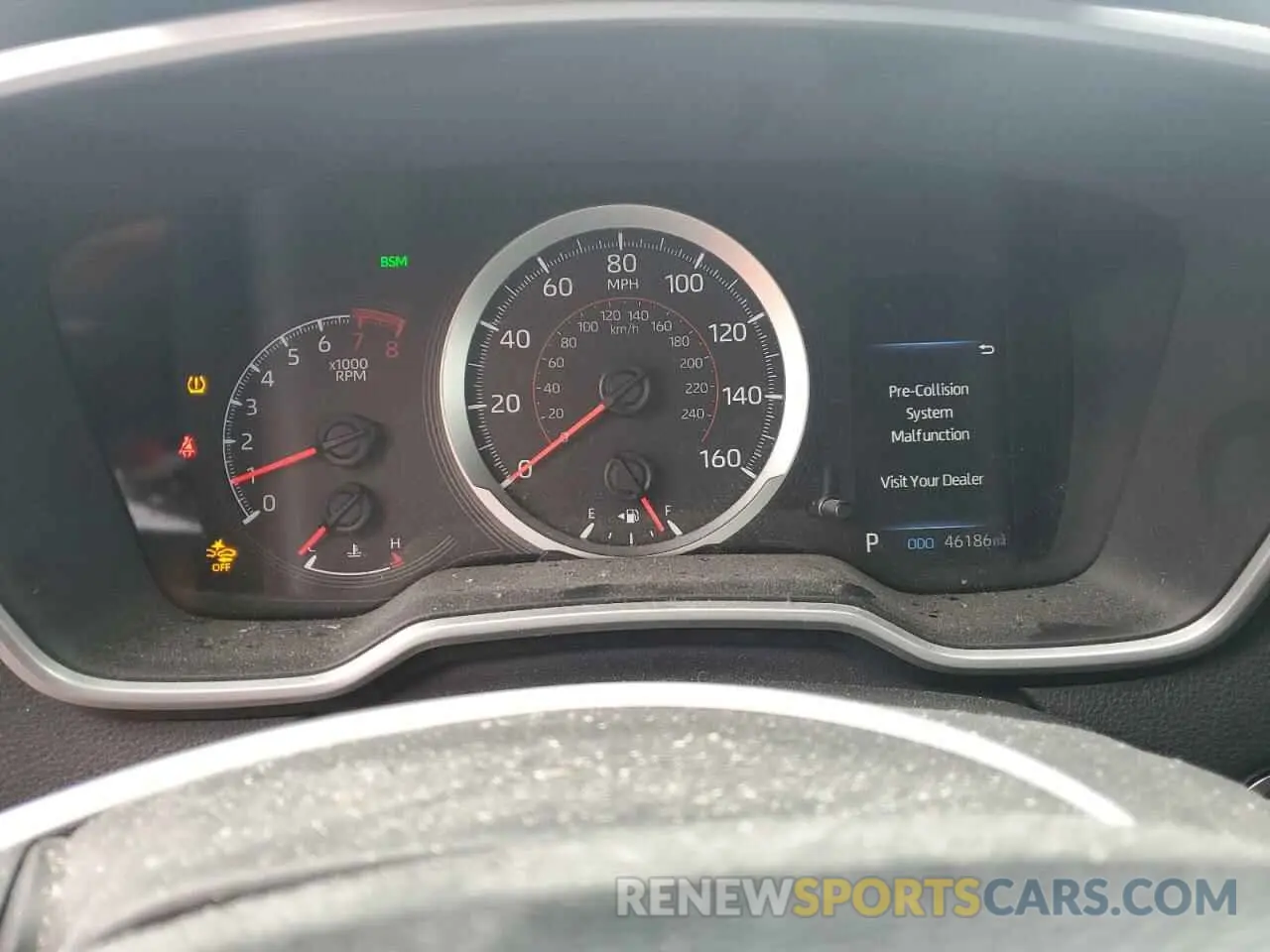 9 fotografías del automóvil dañado JTNK4RBE3K3042024 TOYOTA COROLLA 2019