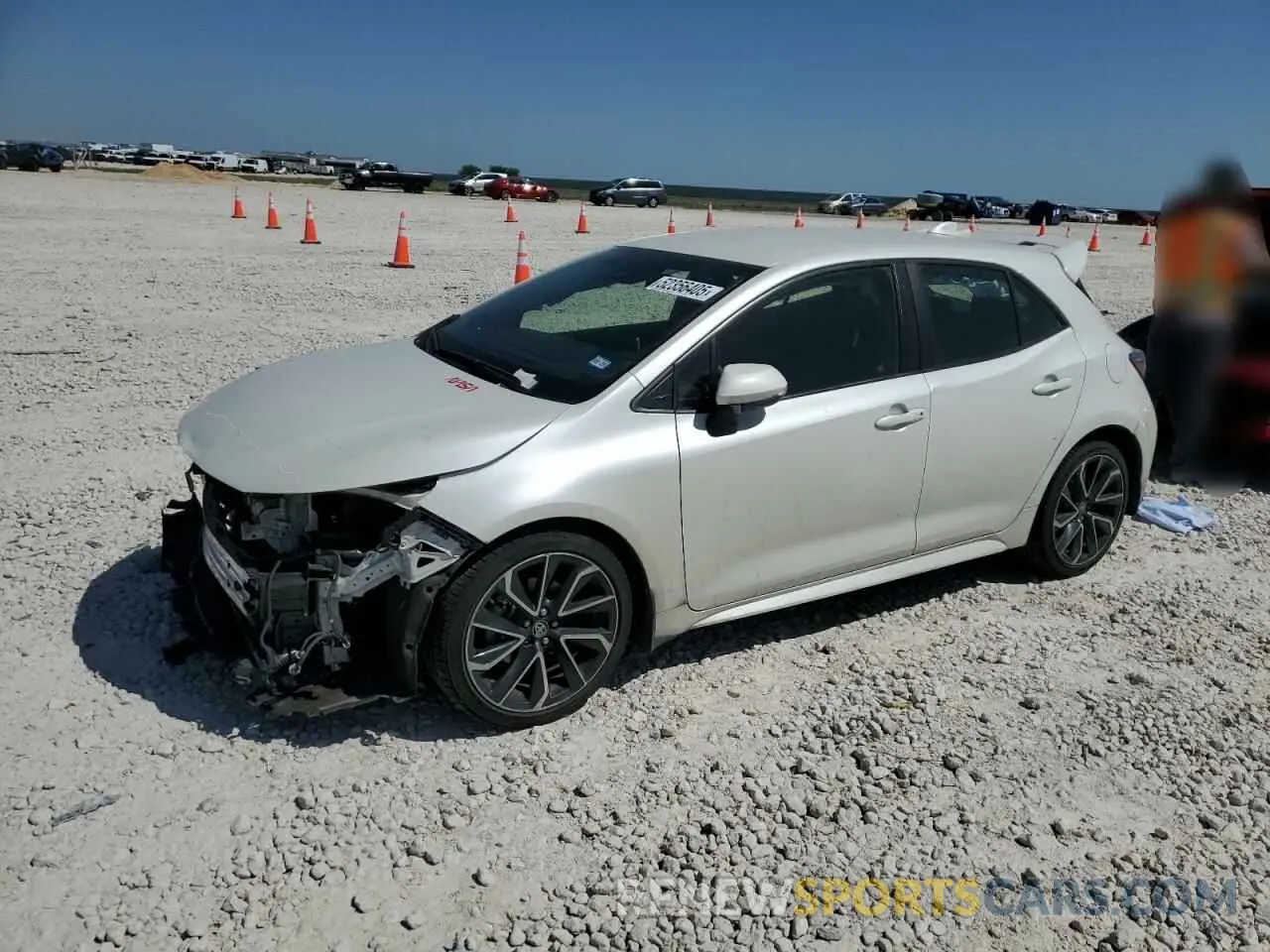 1 fotografías del automóvil dañado JTNK4RBE3K3054769 TOYOTA COROLLA 2019